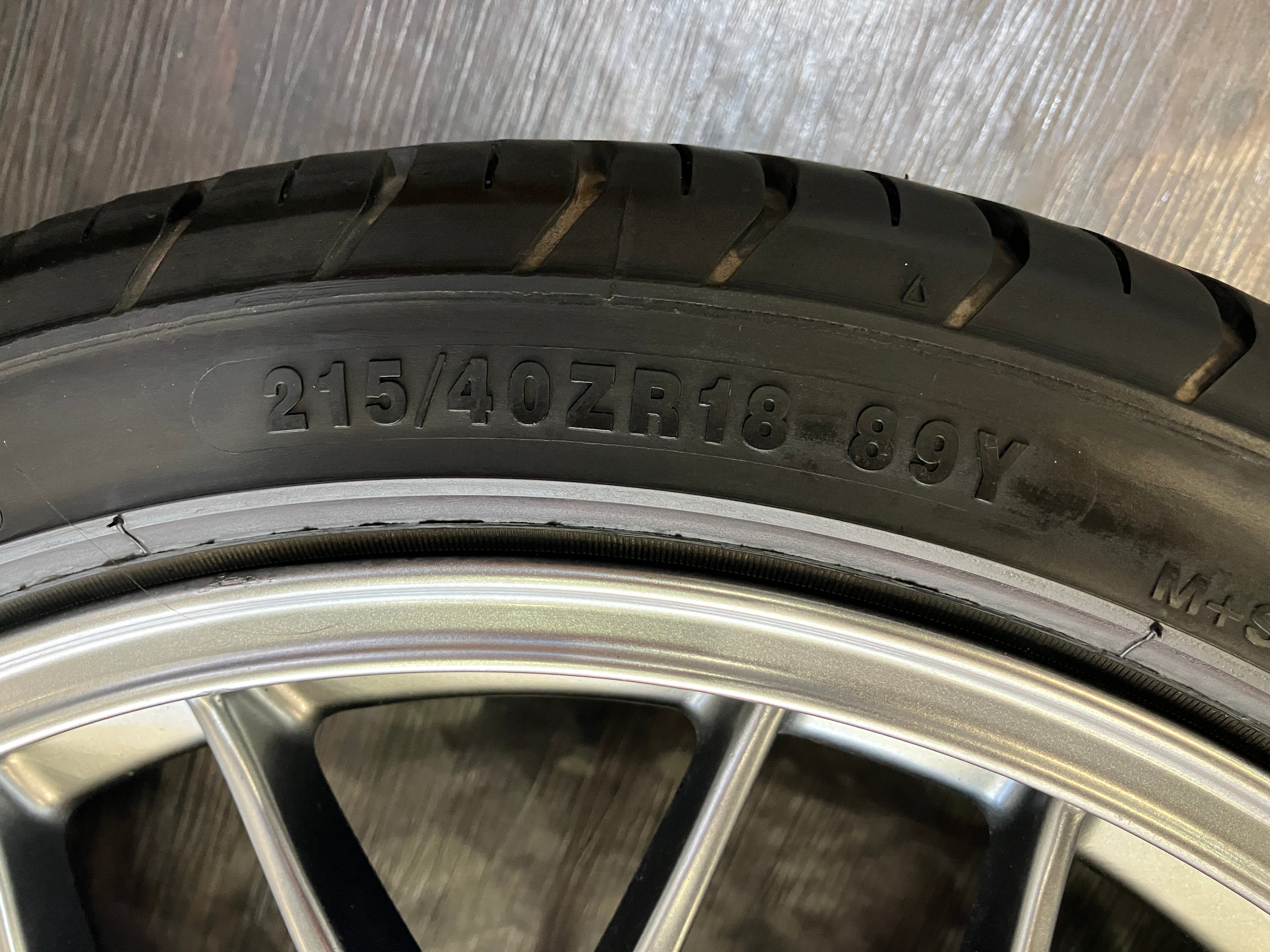 ☆高級鍛造 手直し済良品 深溝タイヤ付4本SET BBS RG-R RG747 18インチ