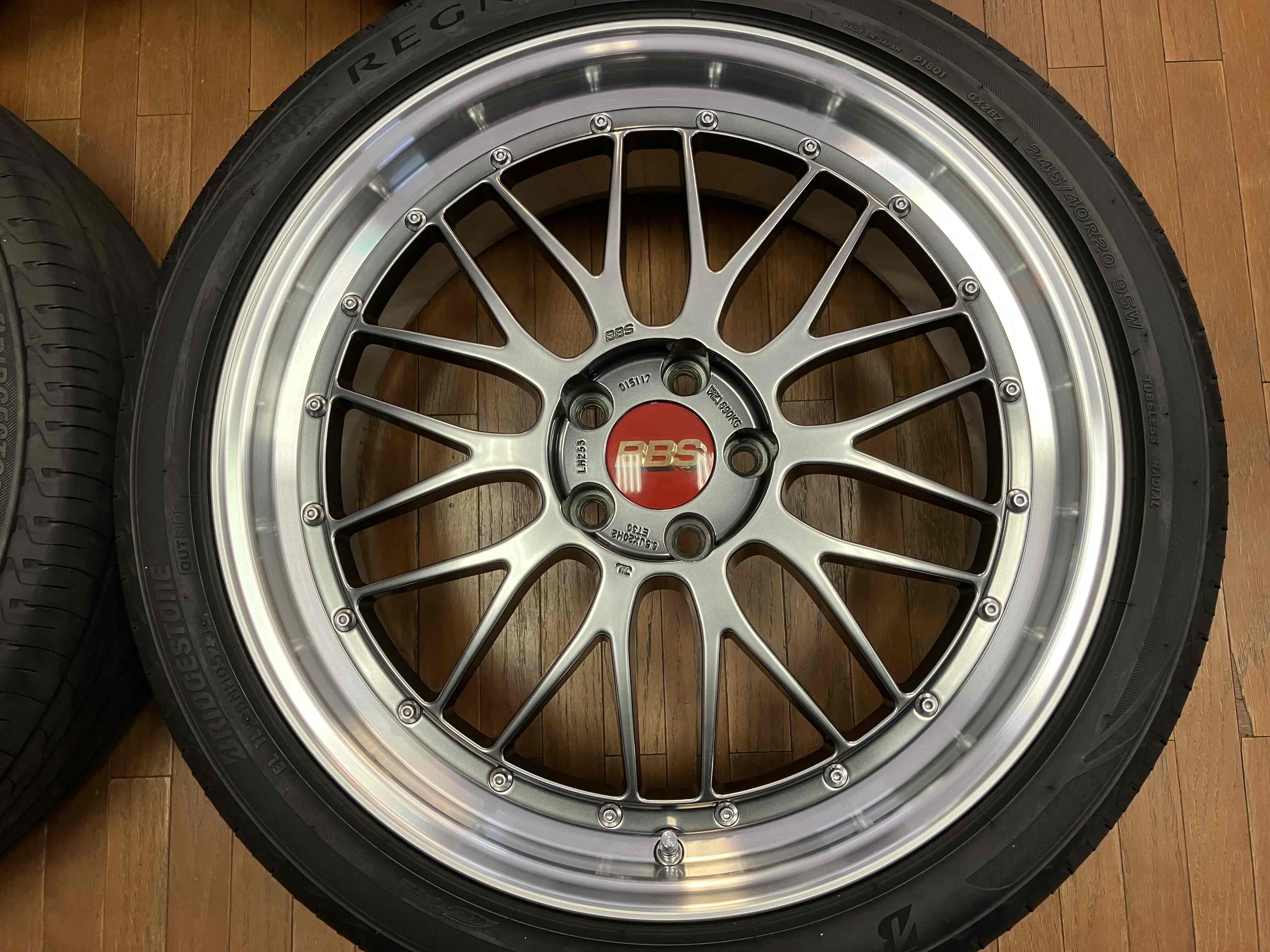 ◇美品レグノ付き◇鍛造 BBS LM 20インチ◇8.5J+30 5H114.3 LM253◇BS GRX2 245/40R20 2023年 –  ハマガレネットストア