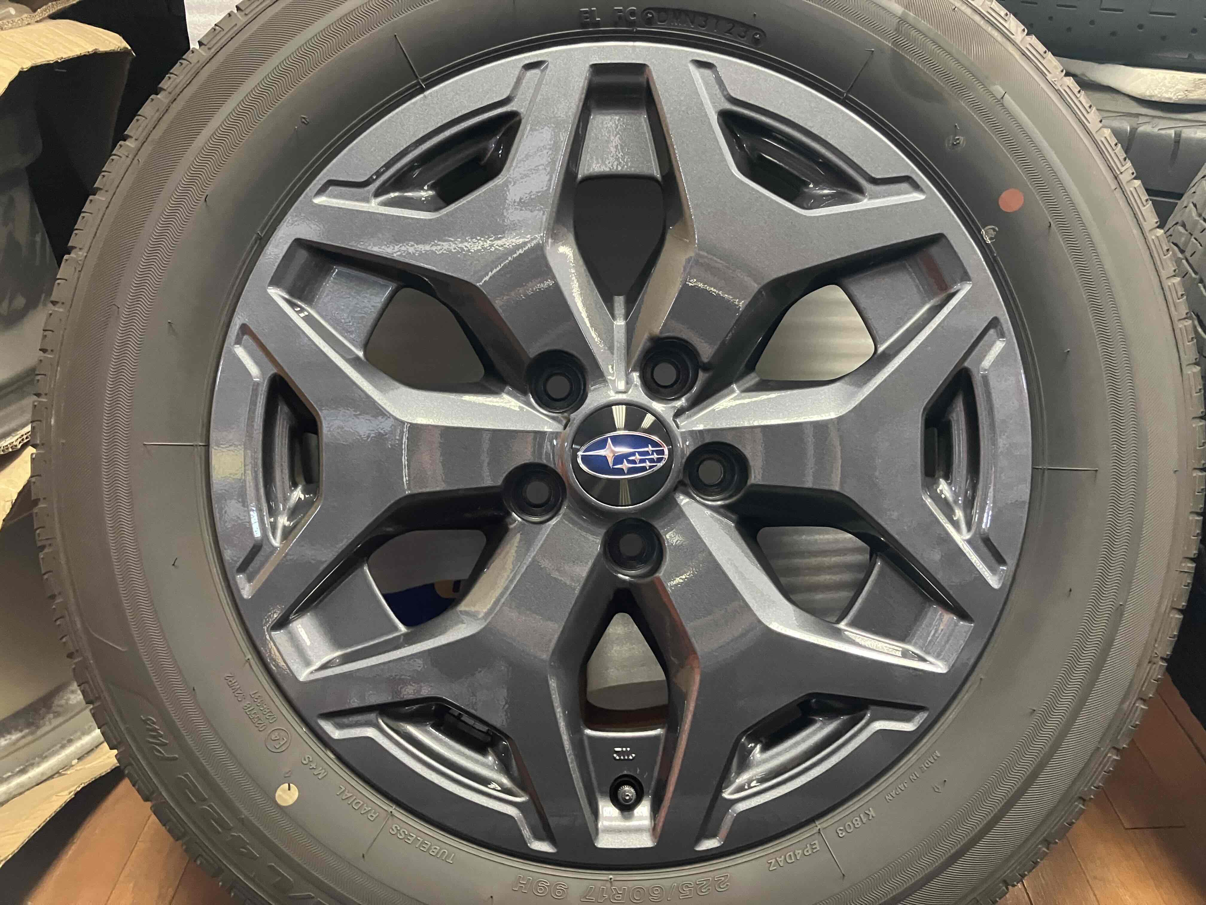 ◆キズ手直し済み◆SUBARU フォレスター純正 Xブレイク 17インチ◆7J+48 5H114.3◆デューラーH/L422 225/60R