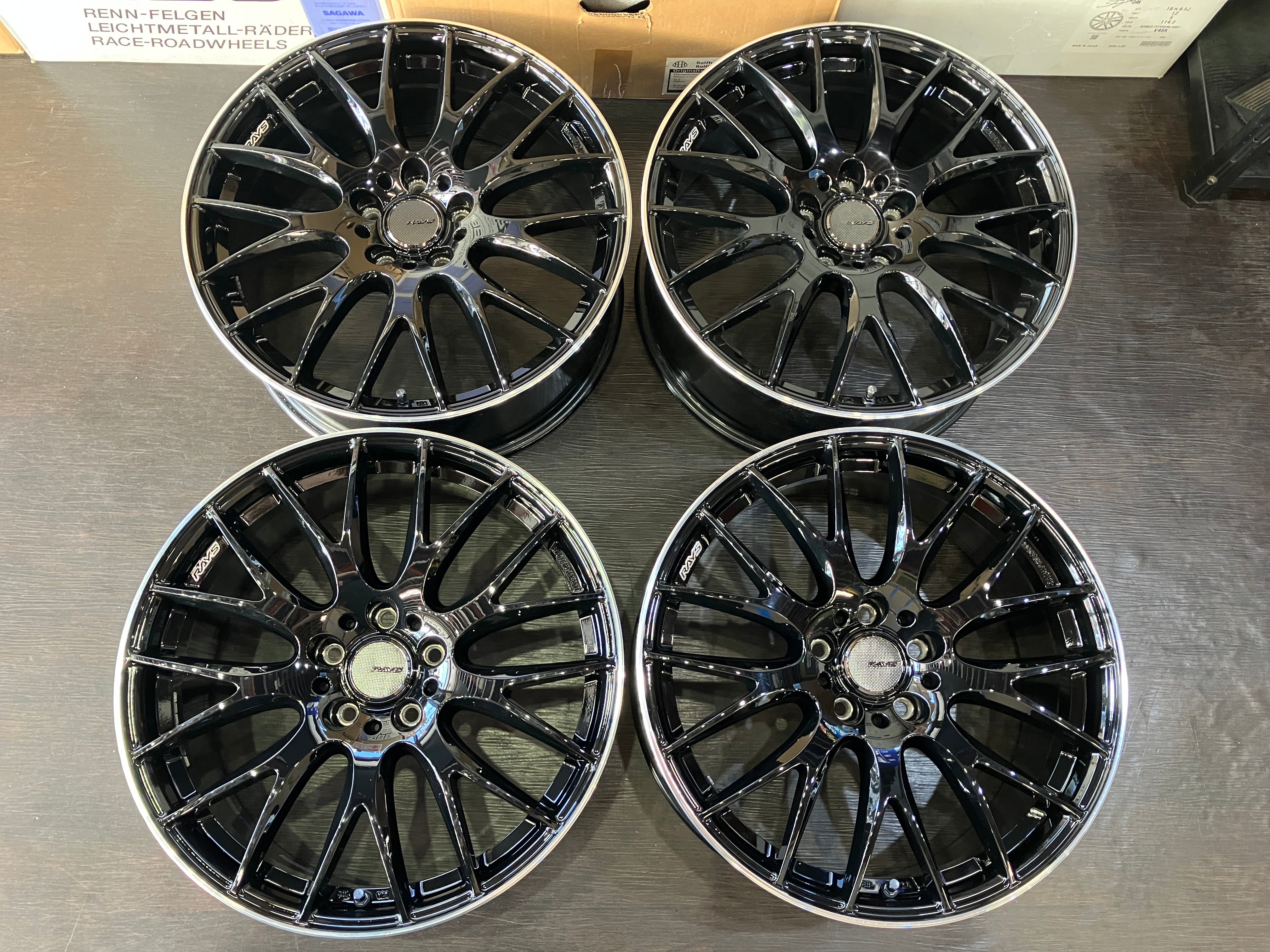 ☆SALE! 仕上げ済美品! RAYS レイズ HOMURA ホムラ 2X9 19インチ 8J +