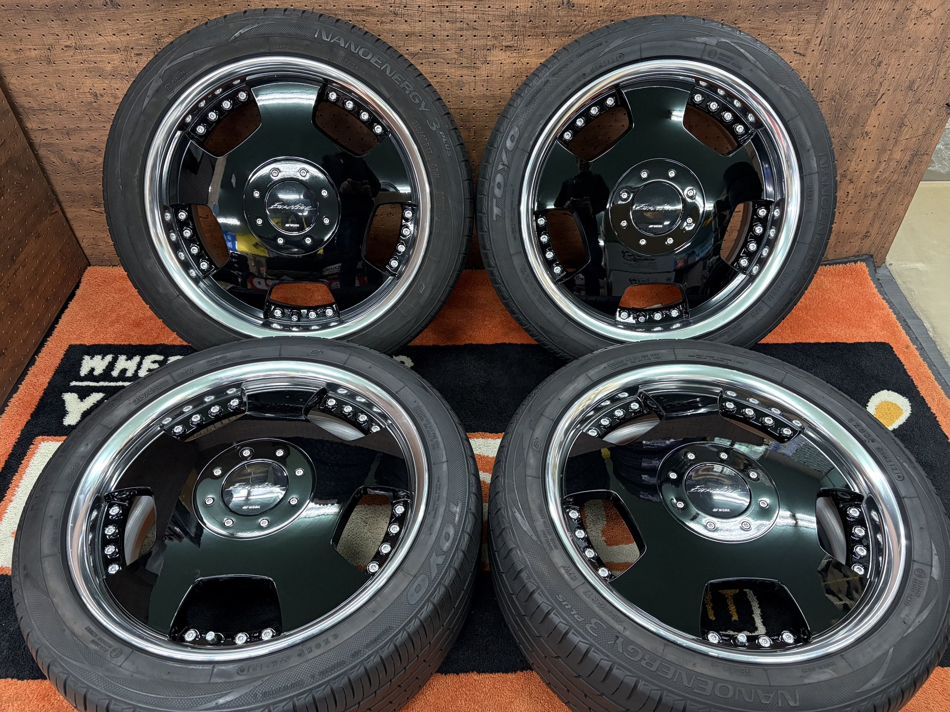 ◇フルリペア済み♪ワーク ユーロライン DH◇17インチ 7J+48＆7J+38 