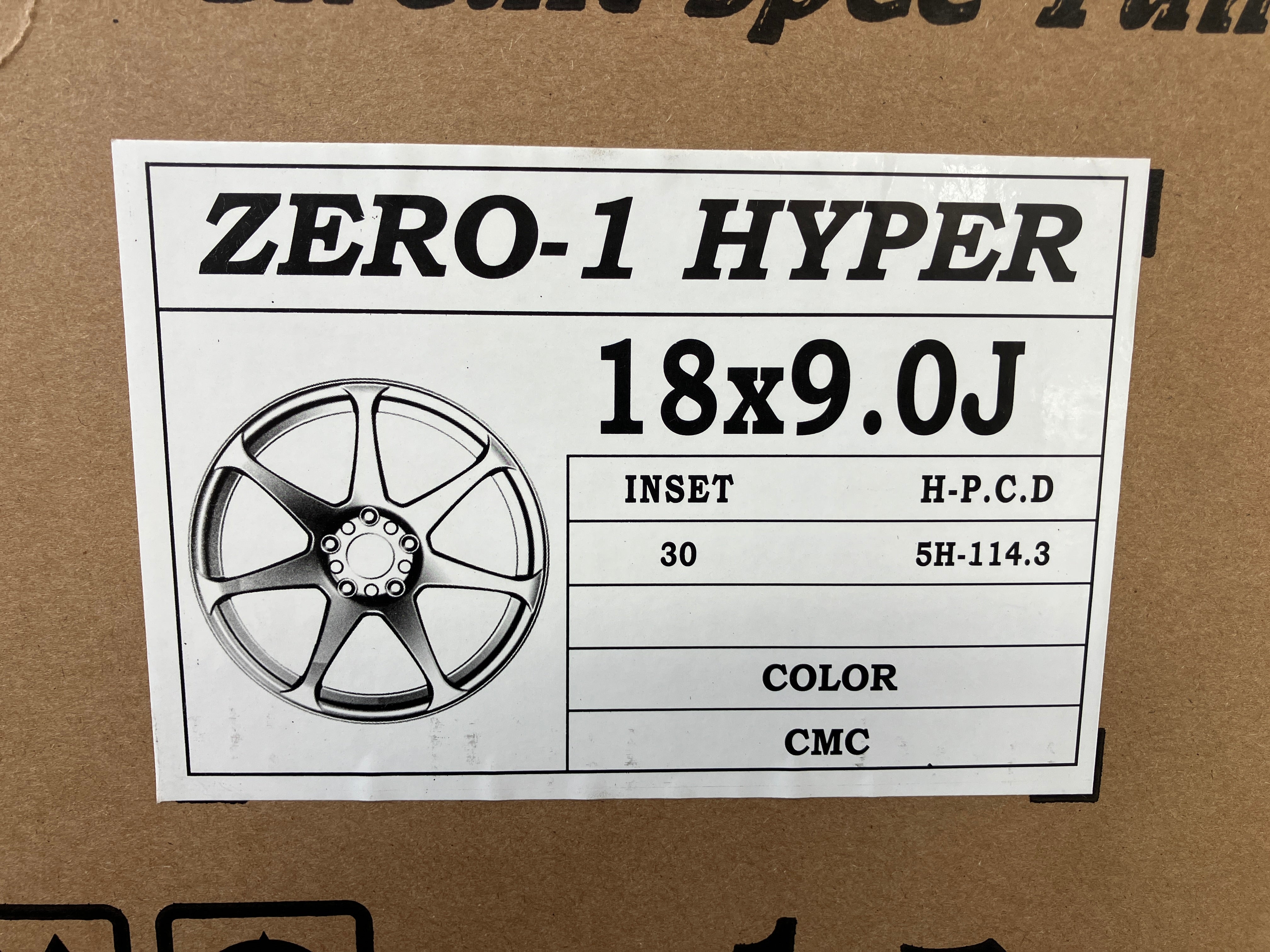 ◇在庫有り!CST ゼロワンハイパー メッキ4本SET!CMC 18インチ9J+30 5