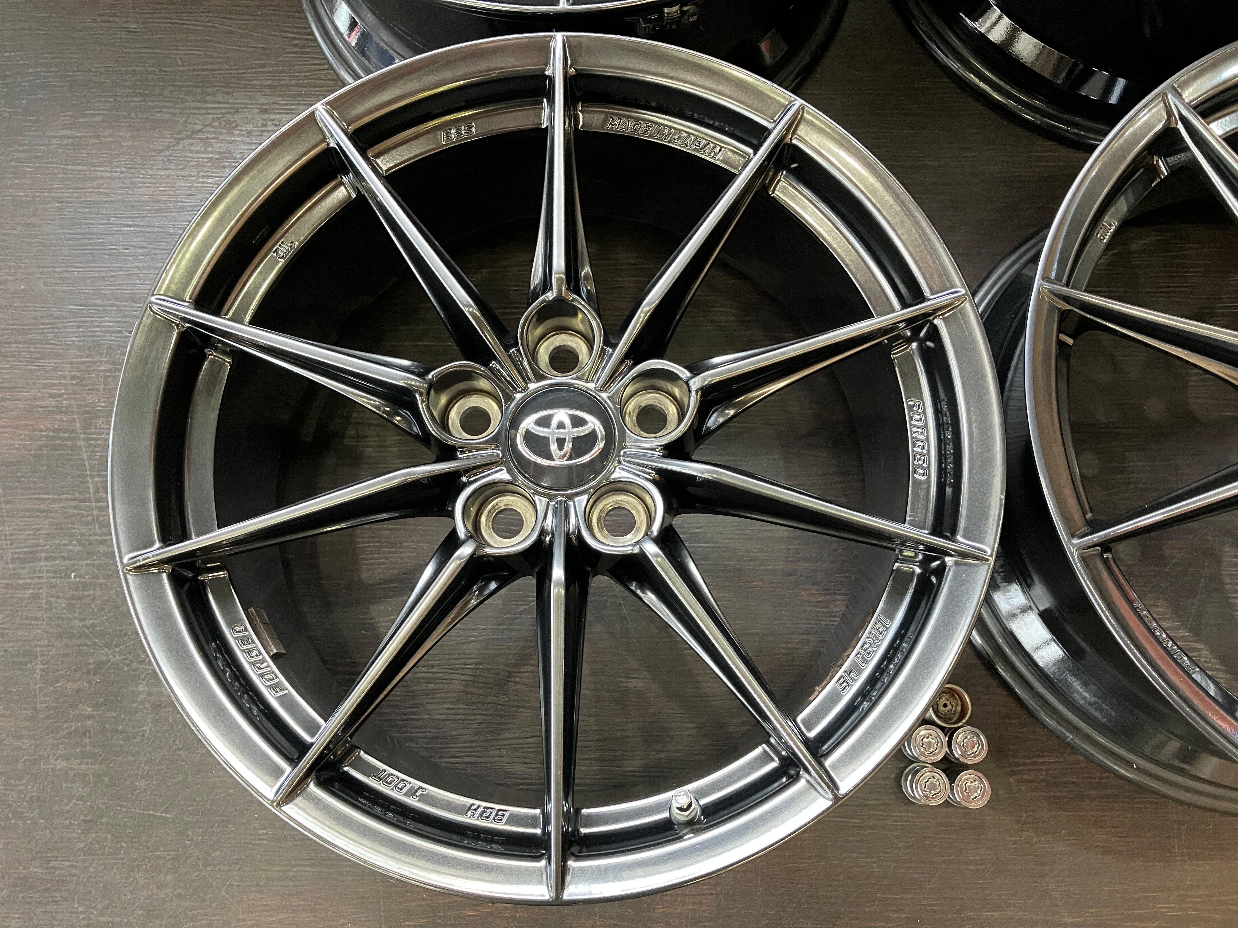 【鍛造 BBS製】トヨタGRヤリスRZ ハイパフォーマンス純正ホイール18インチ ☆BBS鍛造! 仕上済良品 GRヤリス RZハイパフォーマンス純正 18インチ