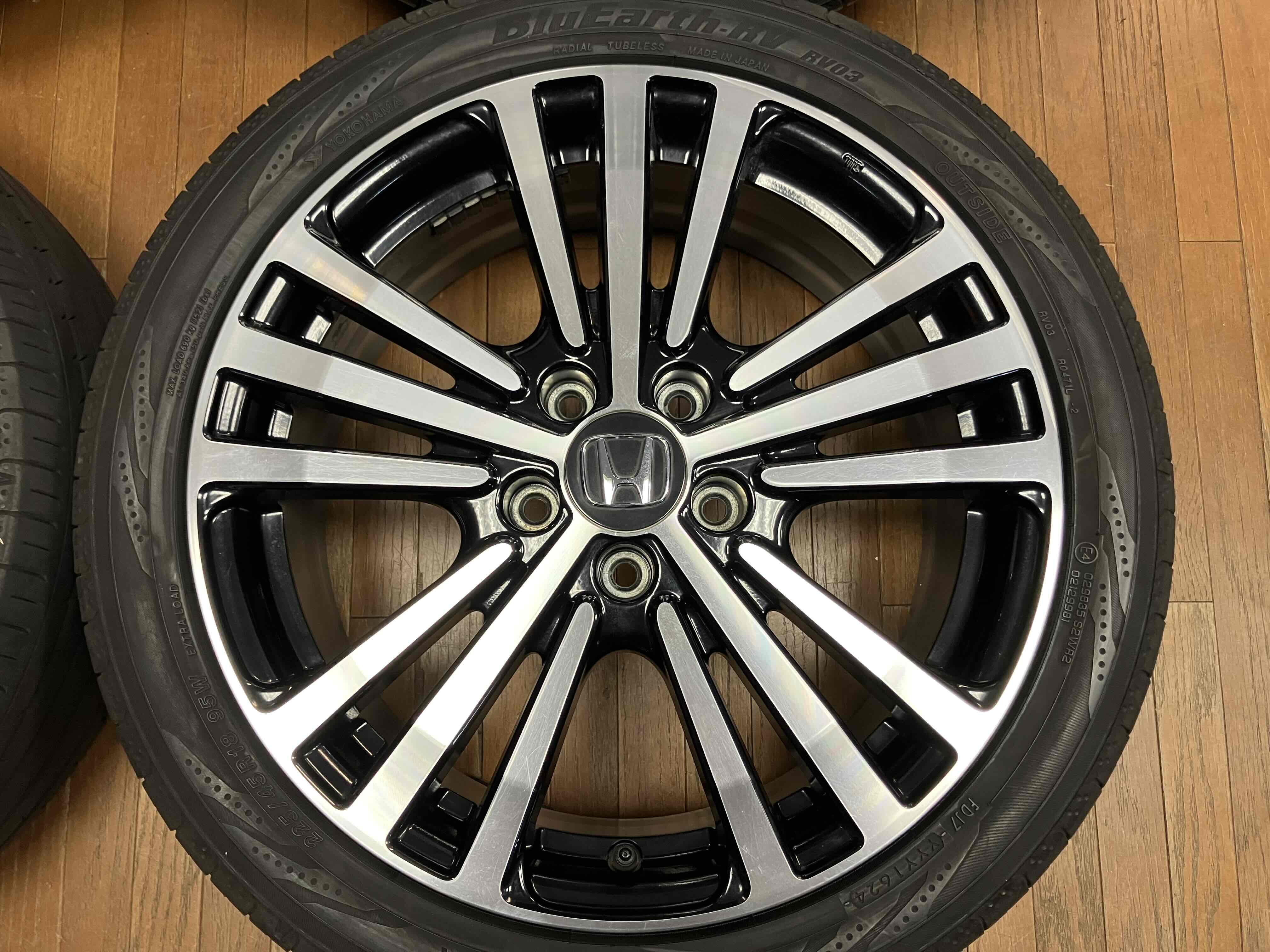 ◇キズ修正済み◇HONDA RCオデッセイ純正 アブソルート 18インチ◇7J+