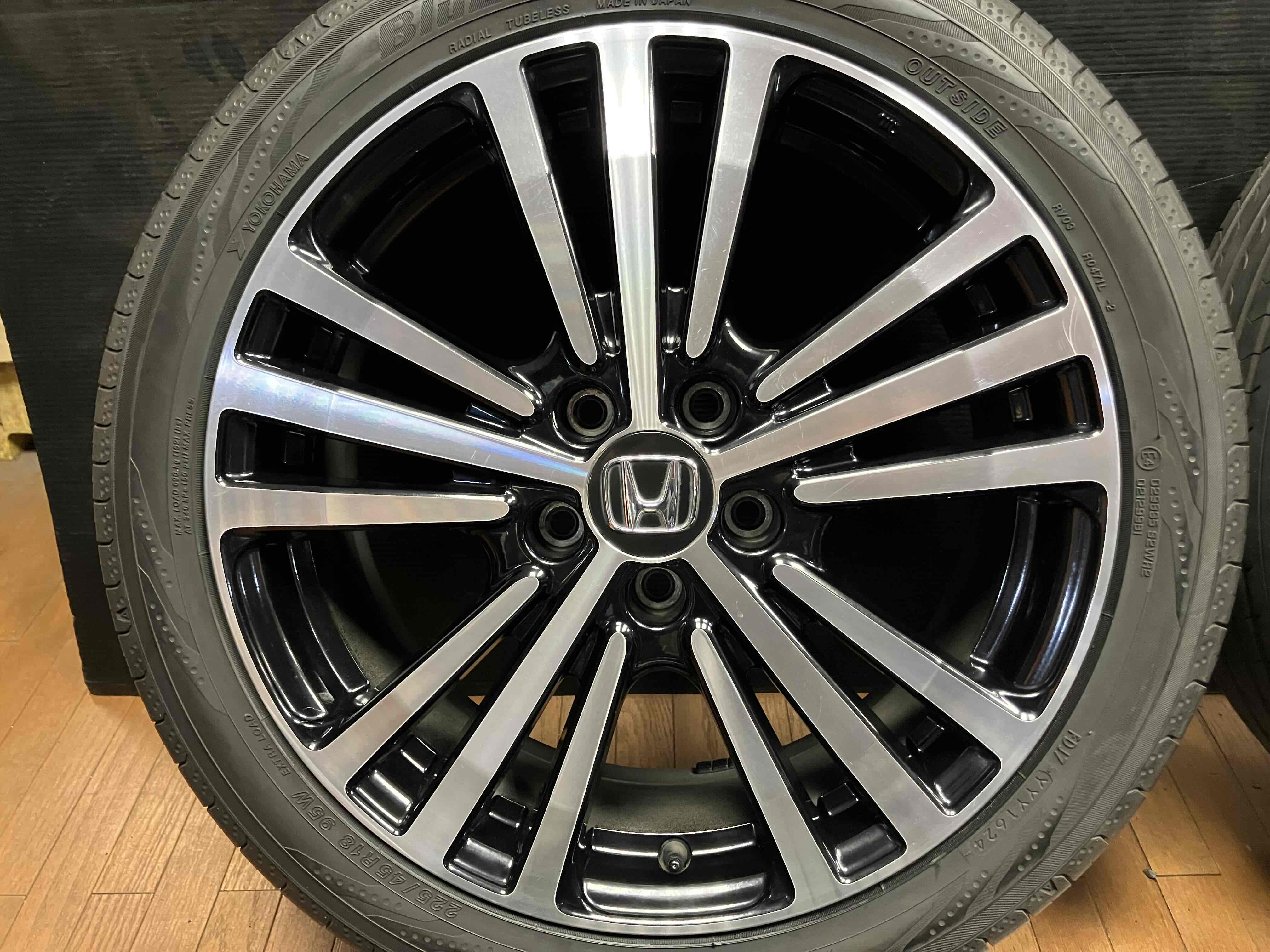 ◇キズ修正済み◇HONDA RCオデッセイ純正 アブソルート 18インチ◇7J+