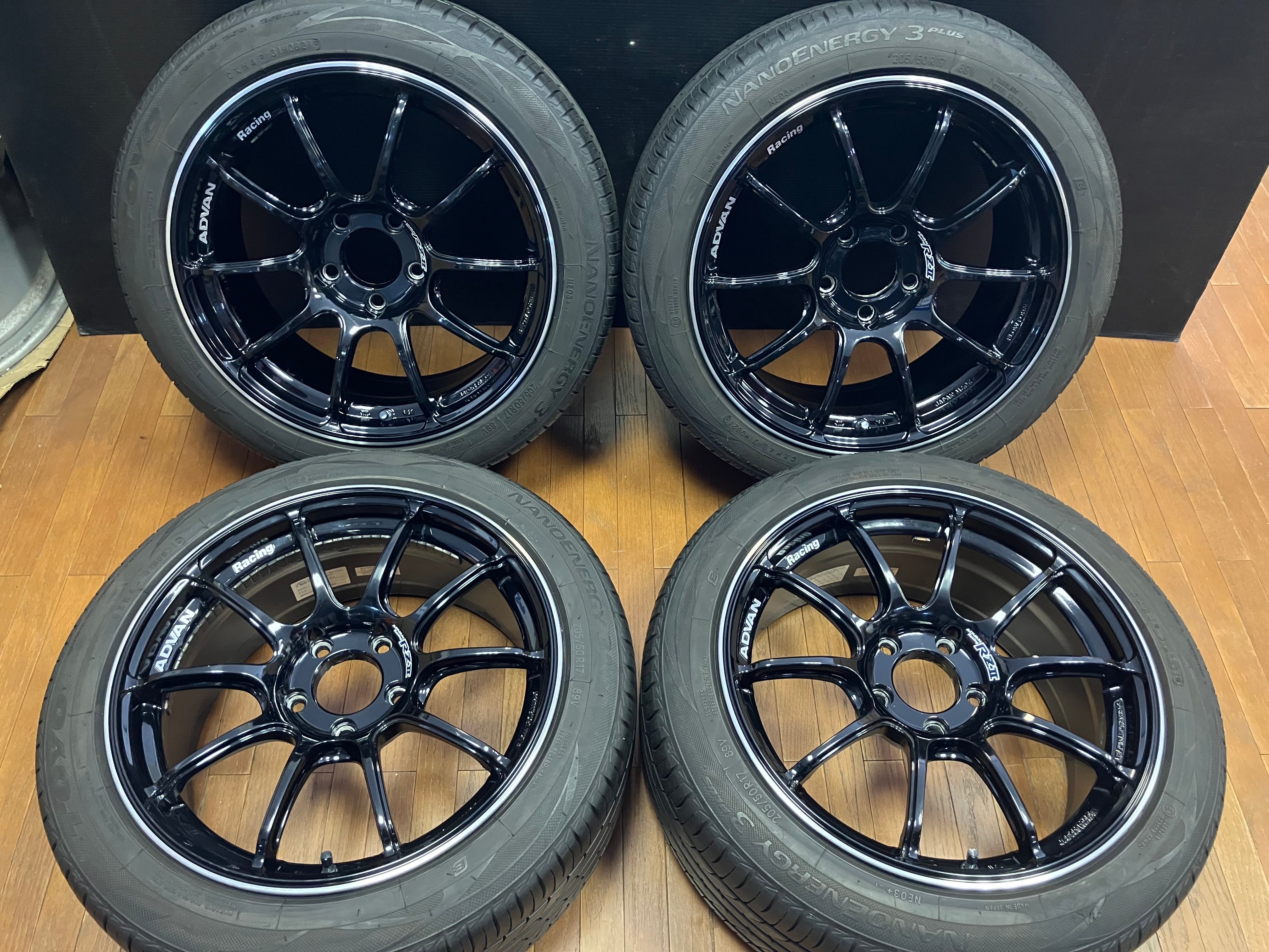 ◆YOKOHAMA ヨコハマ ADVAN アドバン RZⅡ◆17インチ PCD114.3 5H 8J +45◆アクセラ HS ノア ヴォクシ