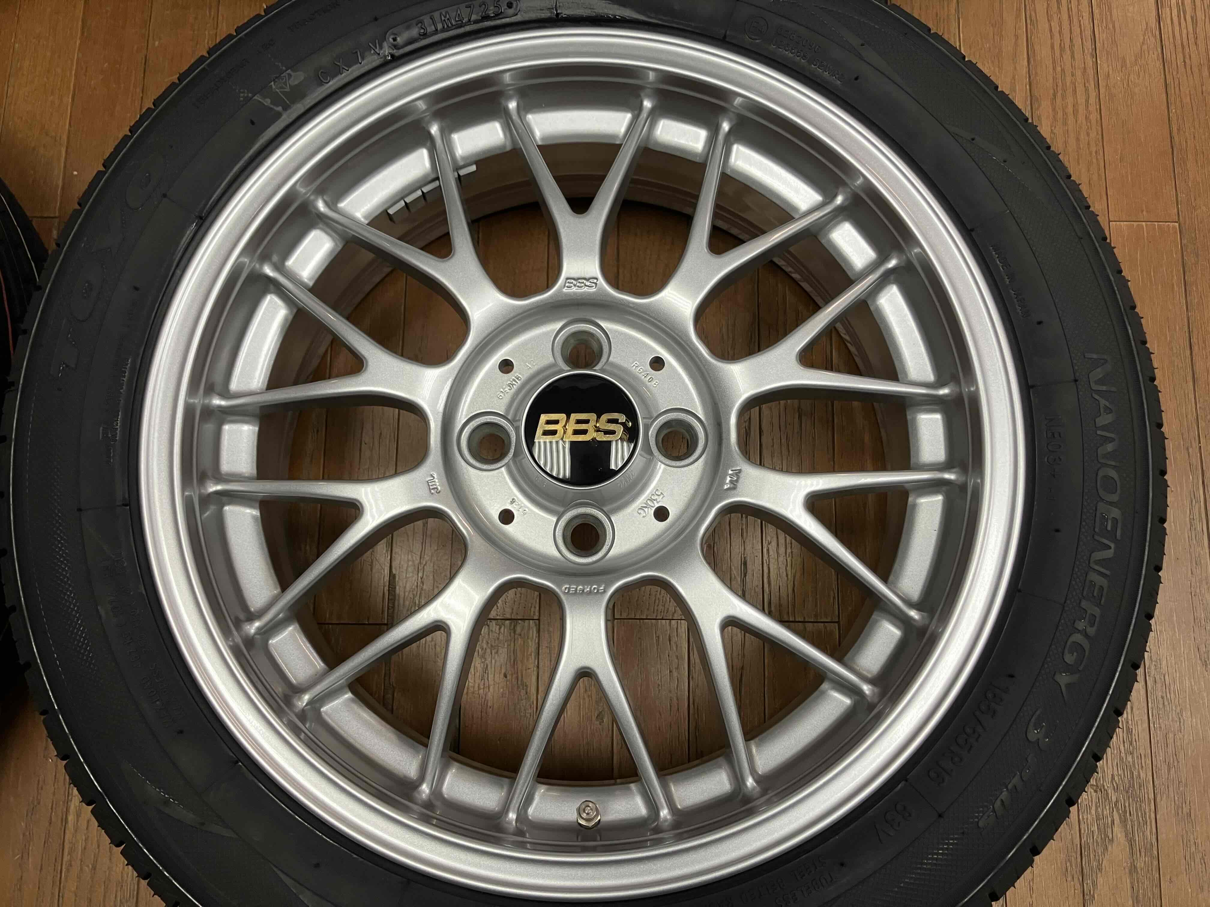 ◇極美品!!BBS RG-F 16インチ RG408 6.5J+42 4H100◇ナノエナジー185