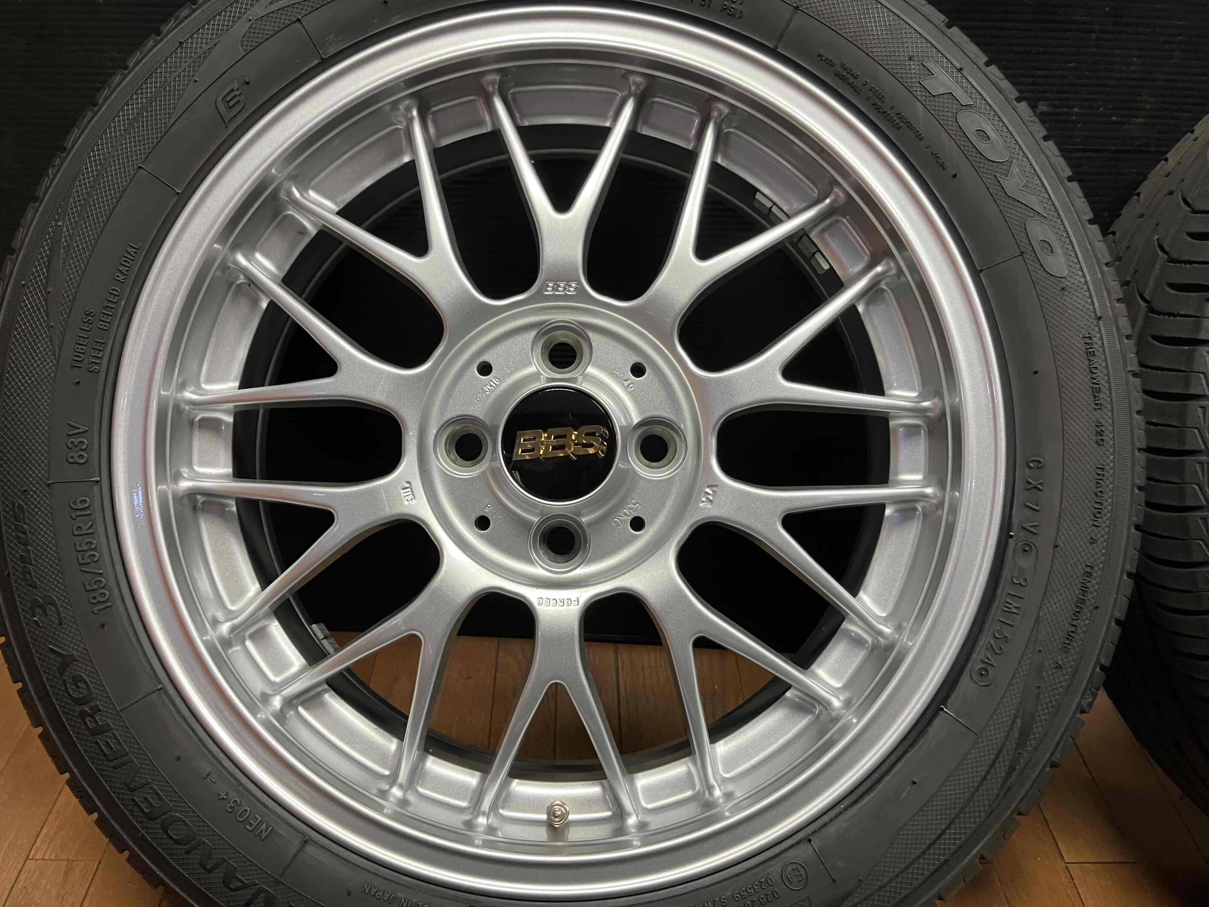 ◇極美品!!BBS RG-F 16インチ RG408 6.5J+42 4H100◇ナノエナジー185