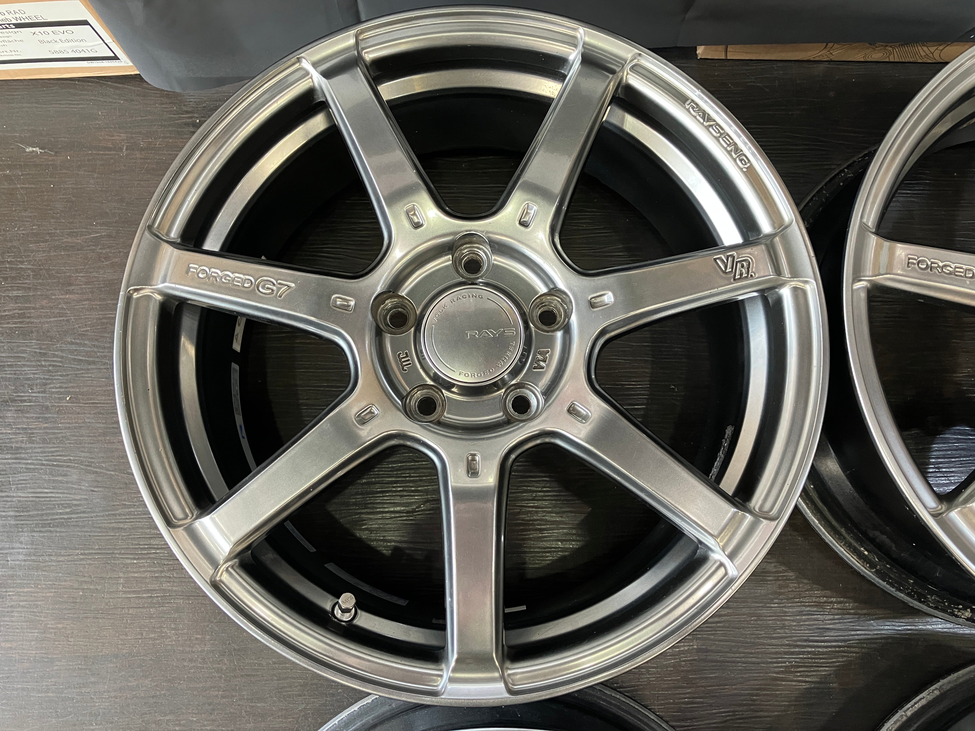 ☆軽量鍛造 仕上済み レイズ製 RAYS VOLK VR.G7 17インチ 7J +50 114.3