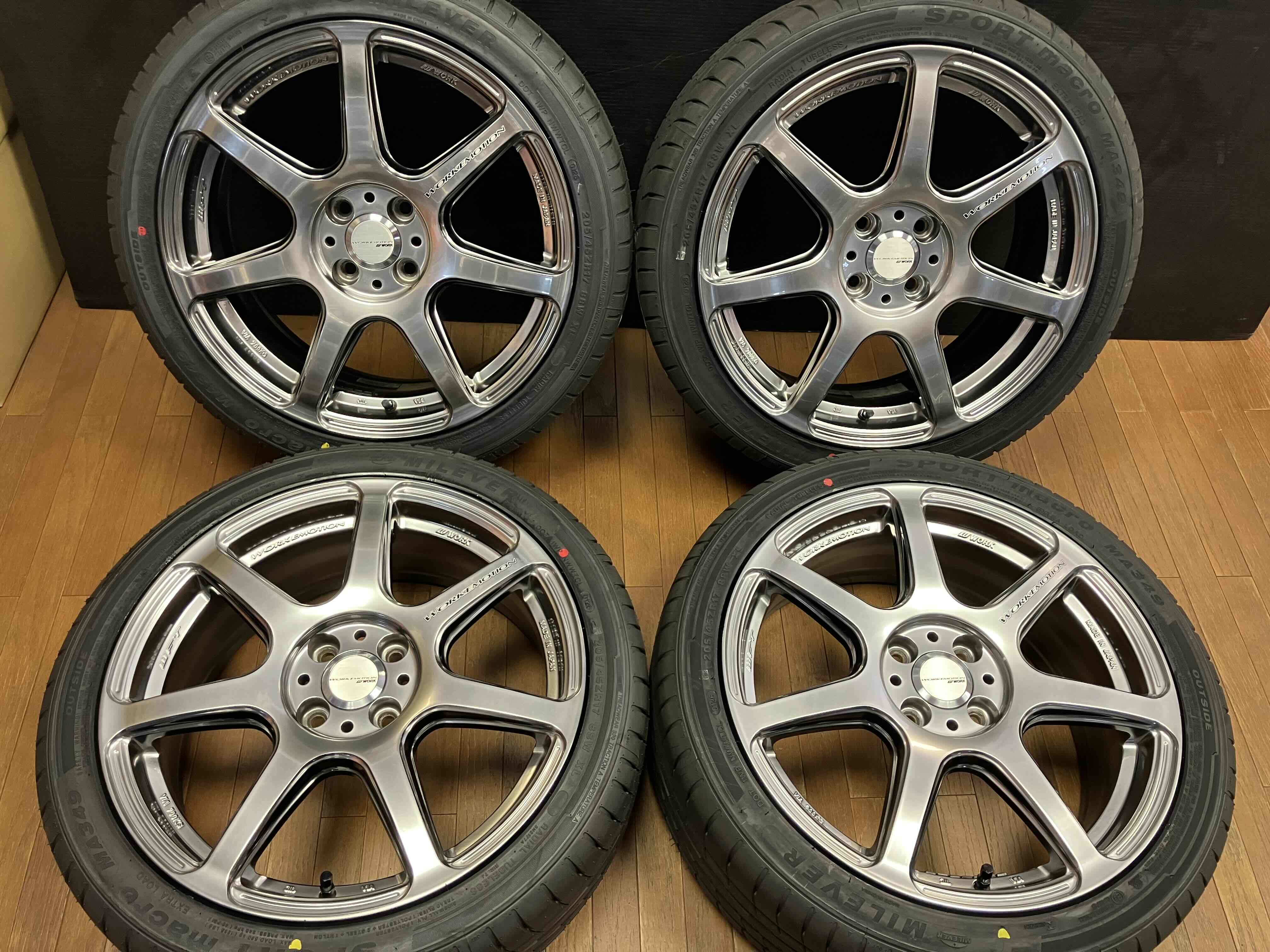 ◇新品タイヤ付き◇WORK ワーク エモーション T7R 17インチ 7J+47