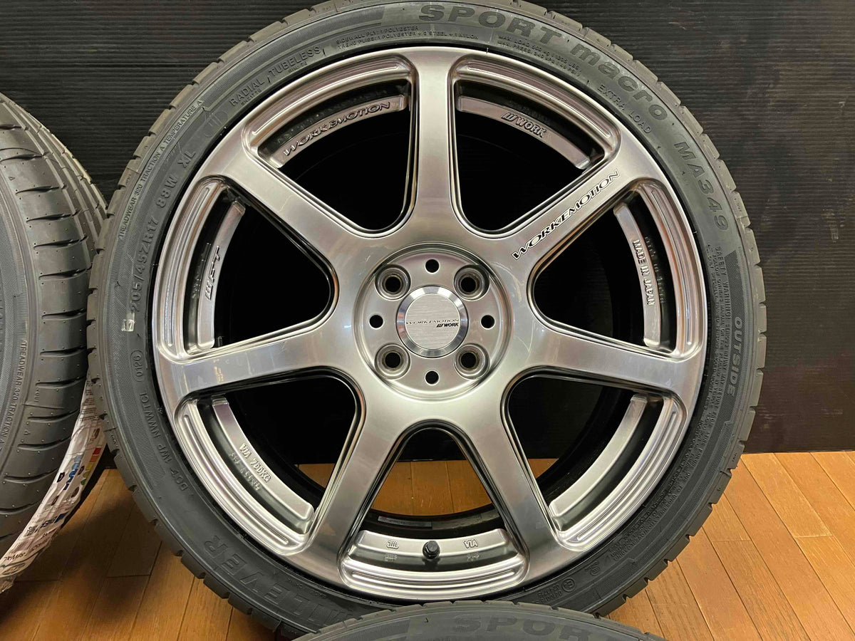 ◇新品タイヤ付き◇WORK ワーク エモーション T7R 17インチ 7J+47 