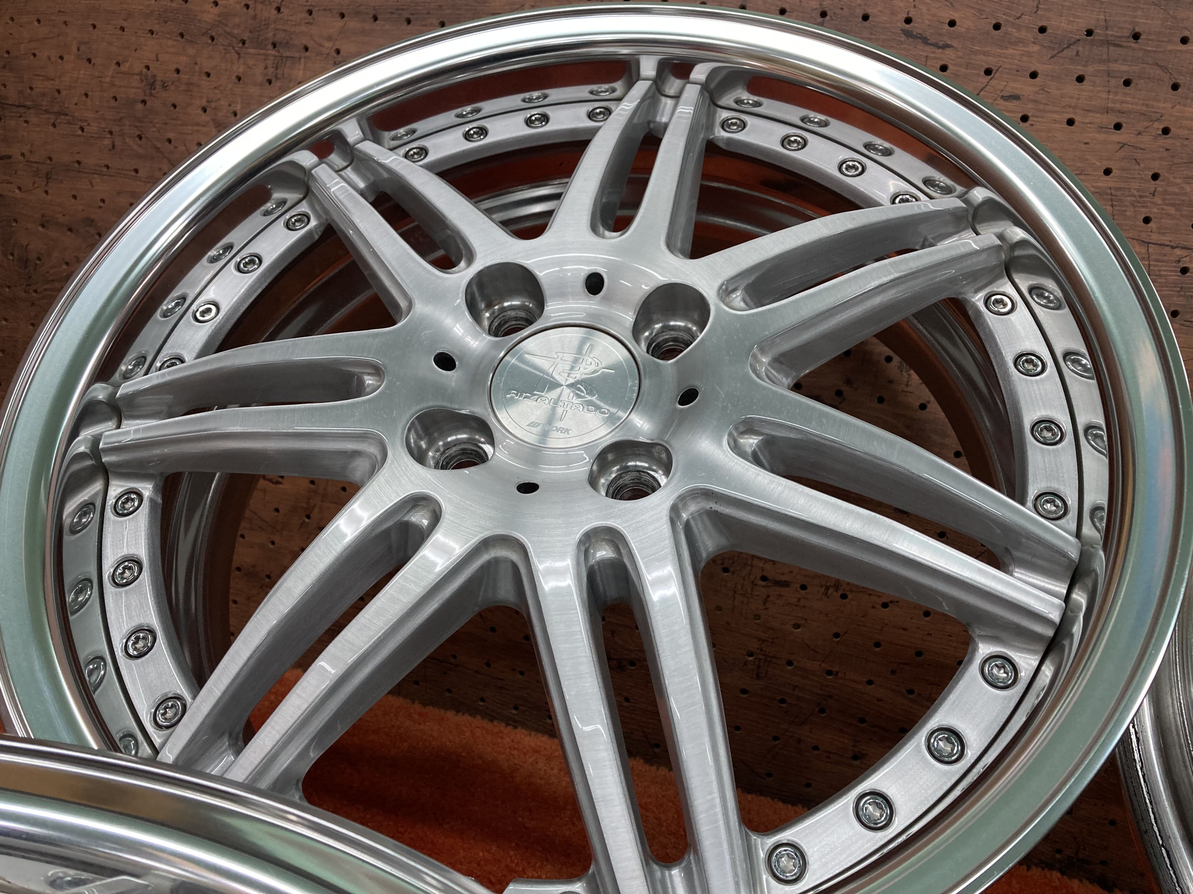 ◇前後J数違いツライチ寸法!!WORK RIZALTADO SPORK2◇16インチ 5.5J+46