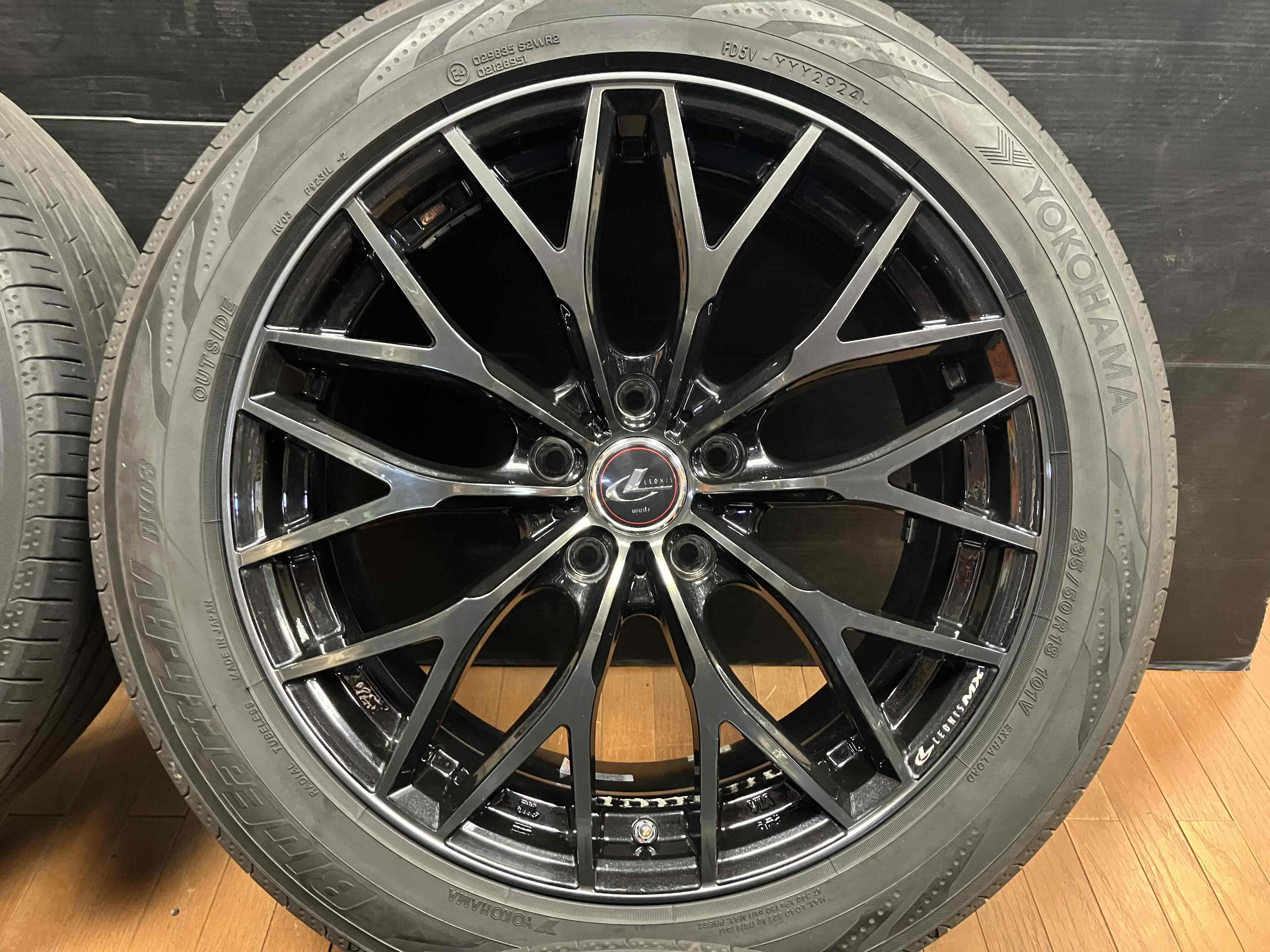 ◇程度良好◇weds LEONIS ウェッズ レオニス MX 18インチ 8J+42 PCD114