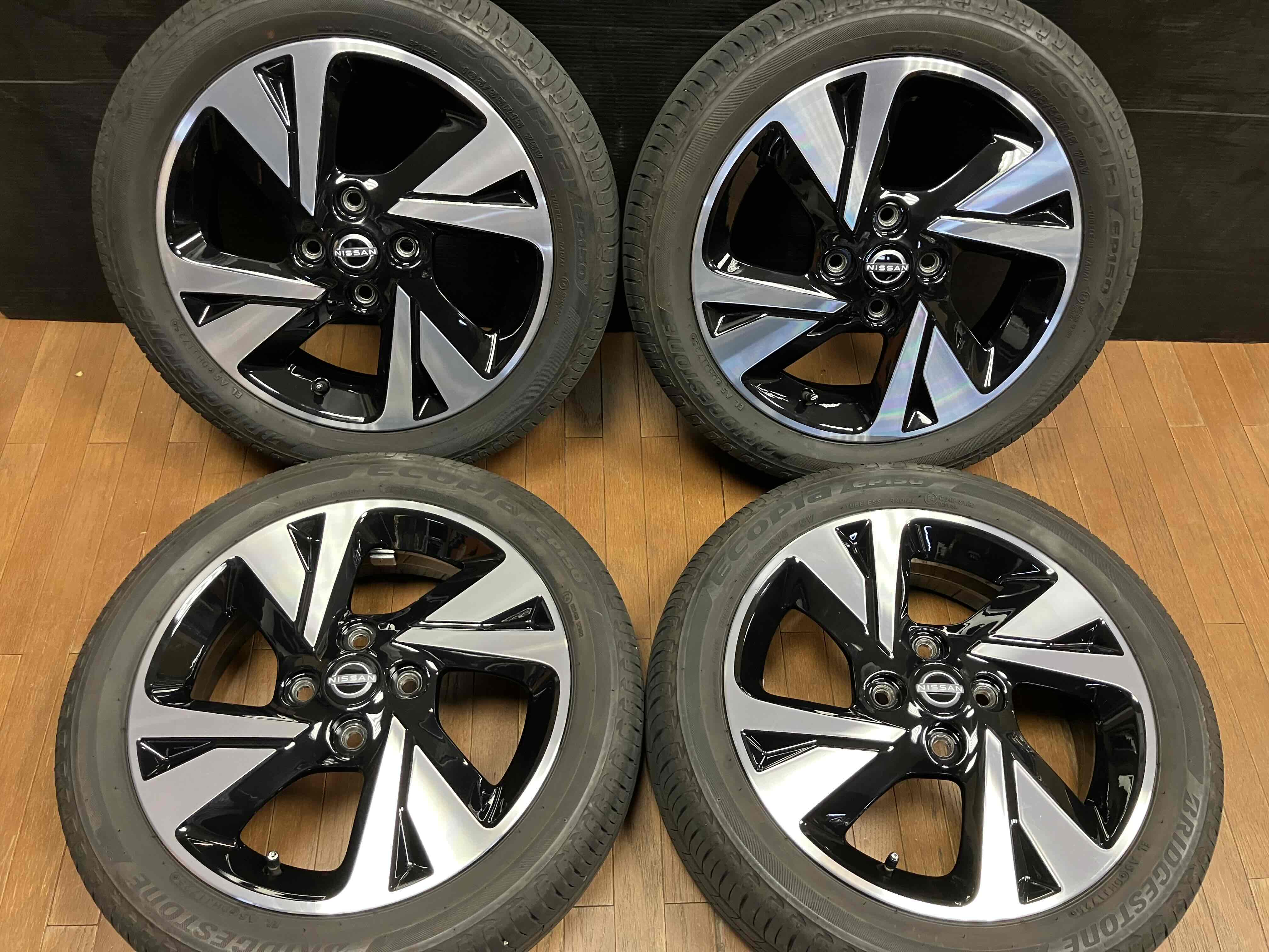 日産 デイズルークス純正 15×4.5J 100/4H 国産極上バリ山タイヤ付き X