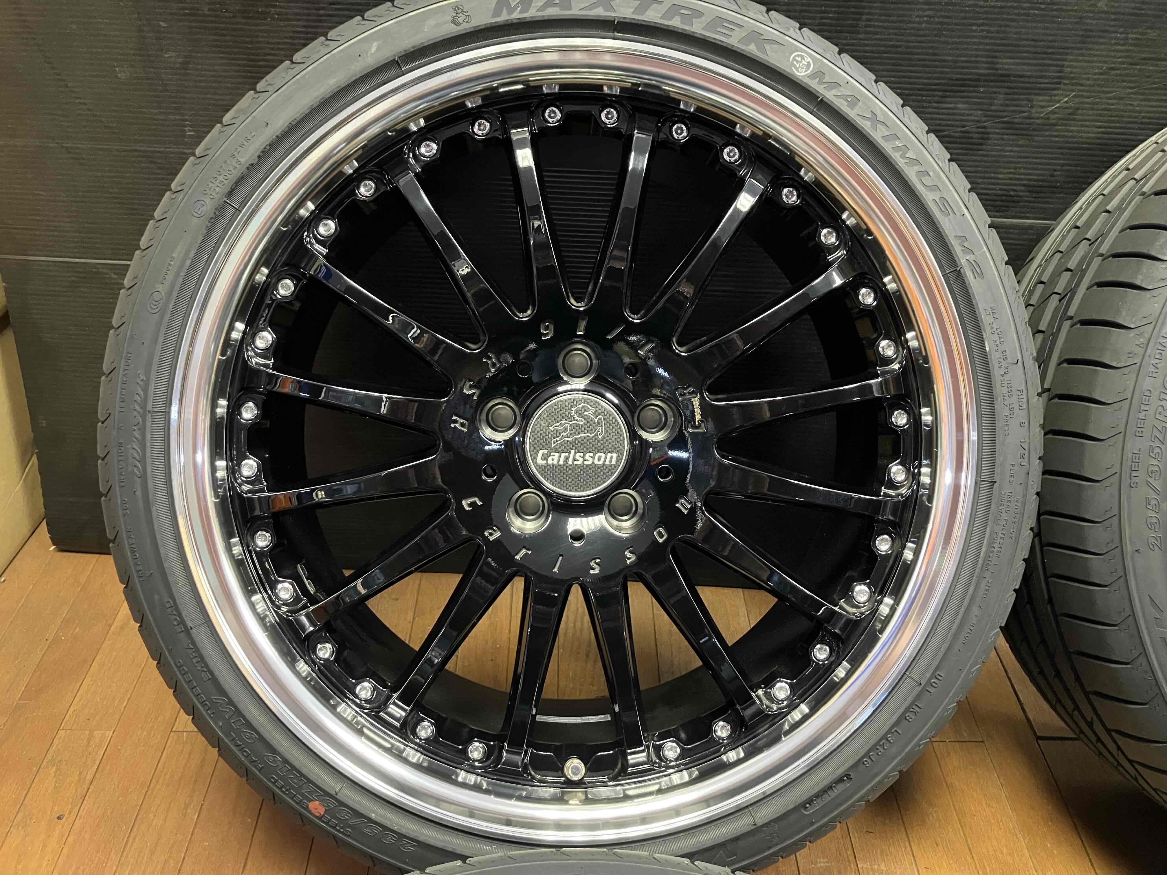 Carlsson 19インチ RSR GT BLACK Edition タイヤ付 ◇希少◇絶版品◇新品タイヤ付き◇Carlsson カールソン 1/16 RSR 19