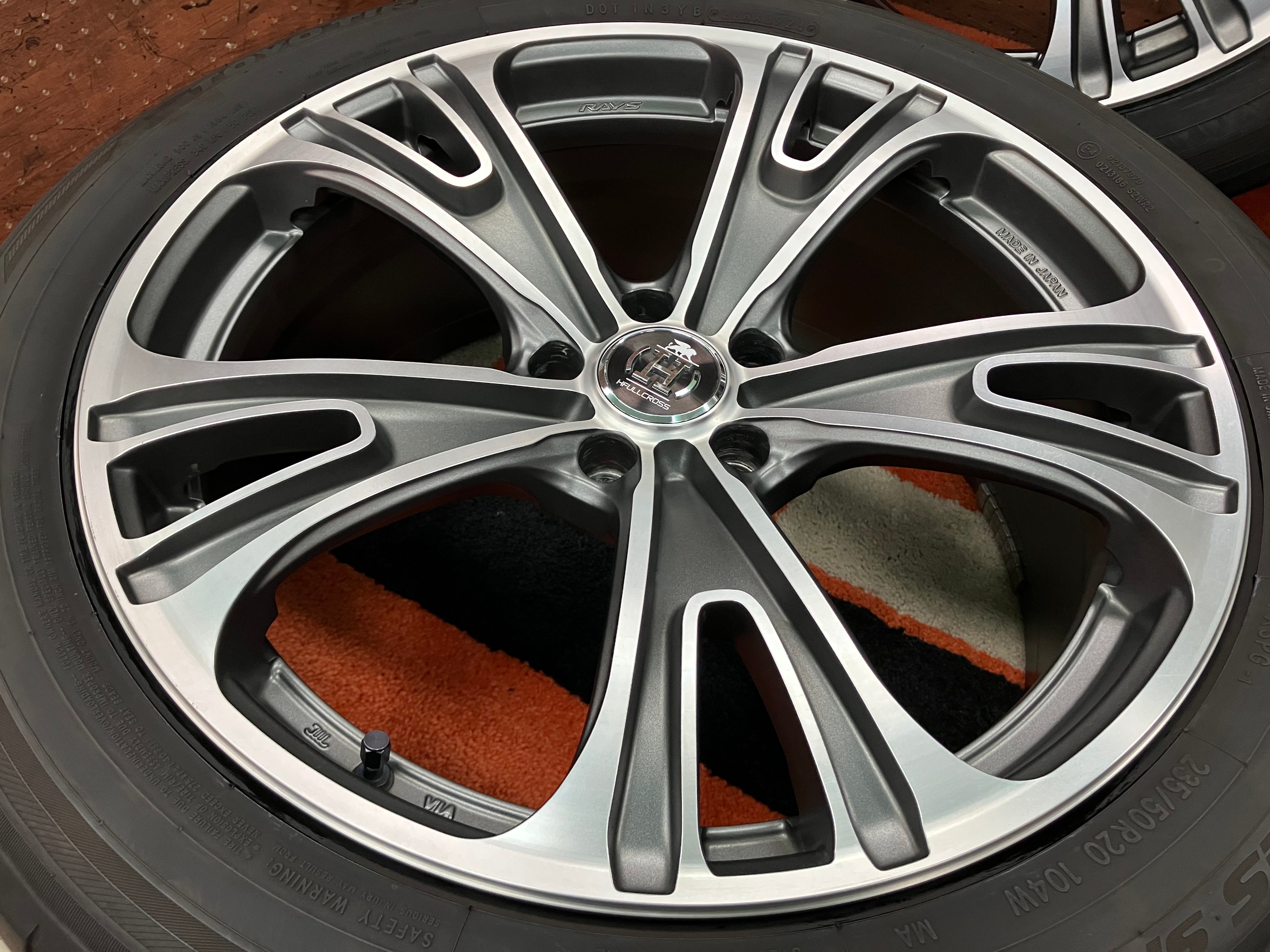 ◇レイズ フルクロス RG5◇20インチ 8.5J+38 114.3-5H◇235/50-20