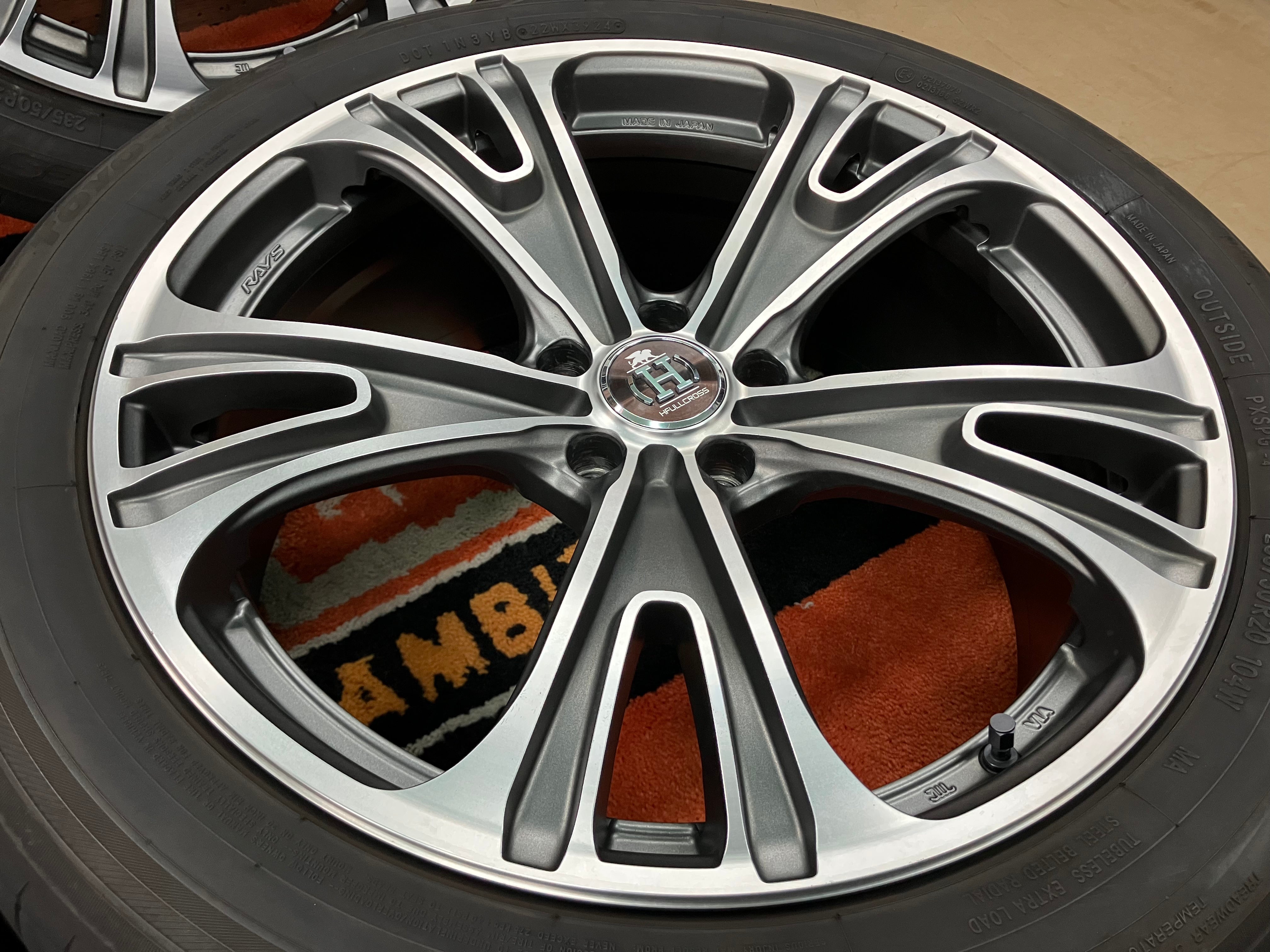 ◇レイズ フルクロス RG5◇20インチ 8.5J+38 114.3-5H◇235/50-20