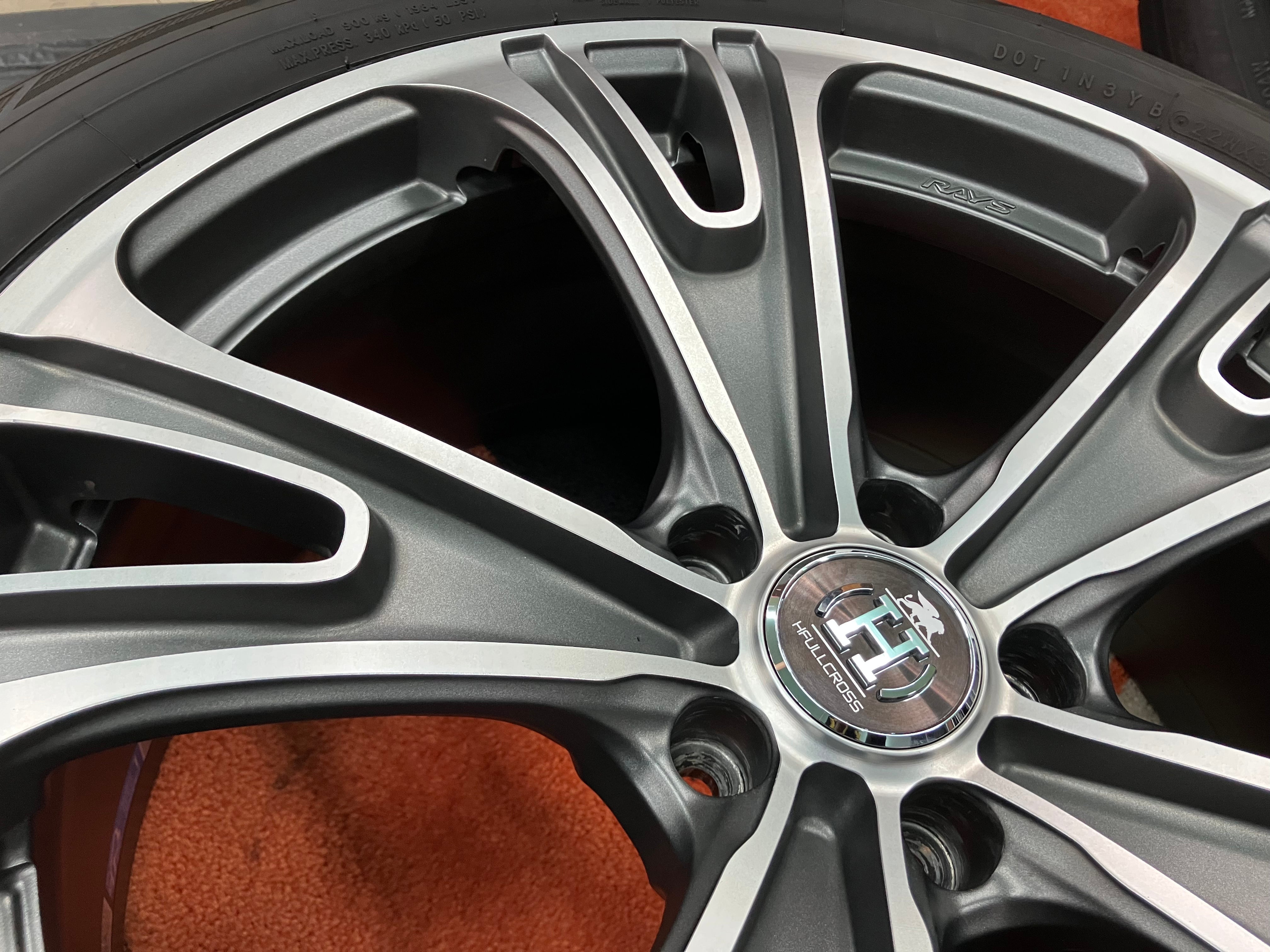 【中古】 OUT　LAW（2） ◇レイズ フルクロス RG5◇20インチ 8.5J+38 114.3-5H◇235/50-20