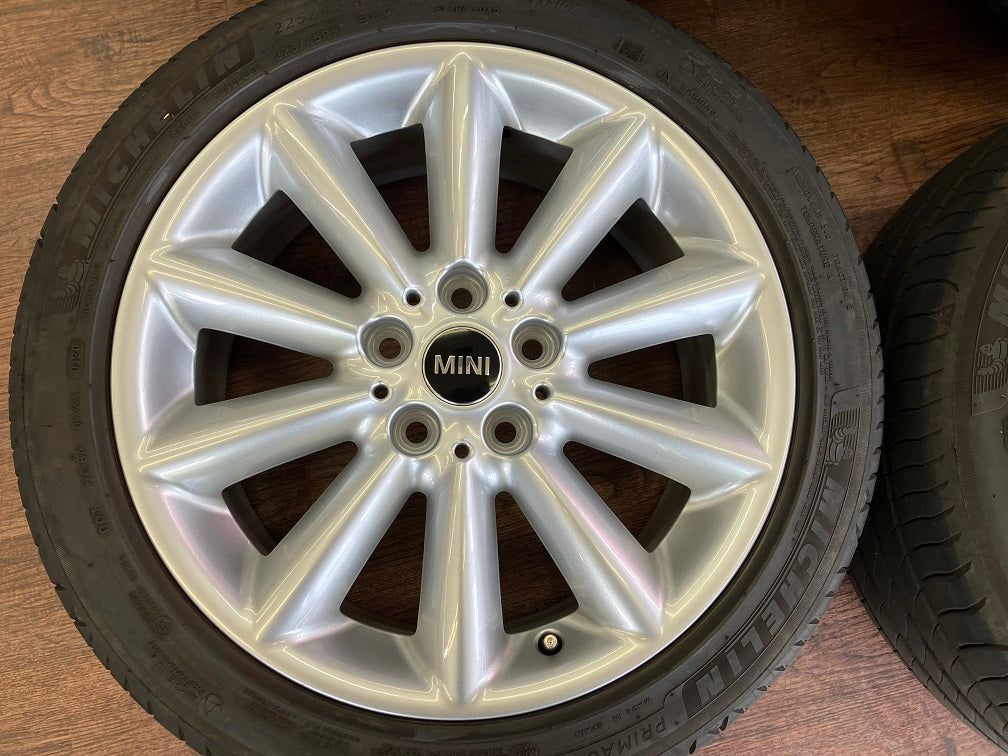新品タイヤ付き ミニクーパー F54クラブマン MINI純正ベントスポーク518 1 ν§ ミニ F54 クラブマン MINI 純正 ベントスポーク518 7.5J-17インチ