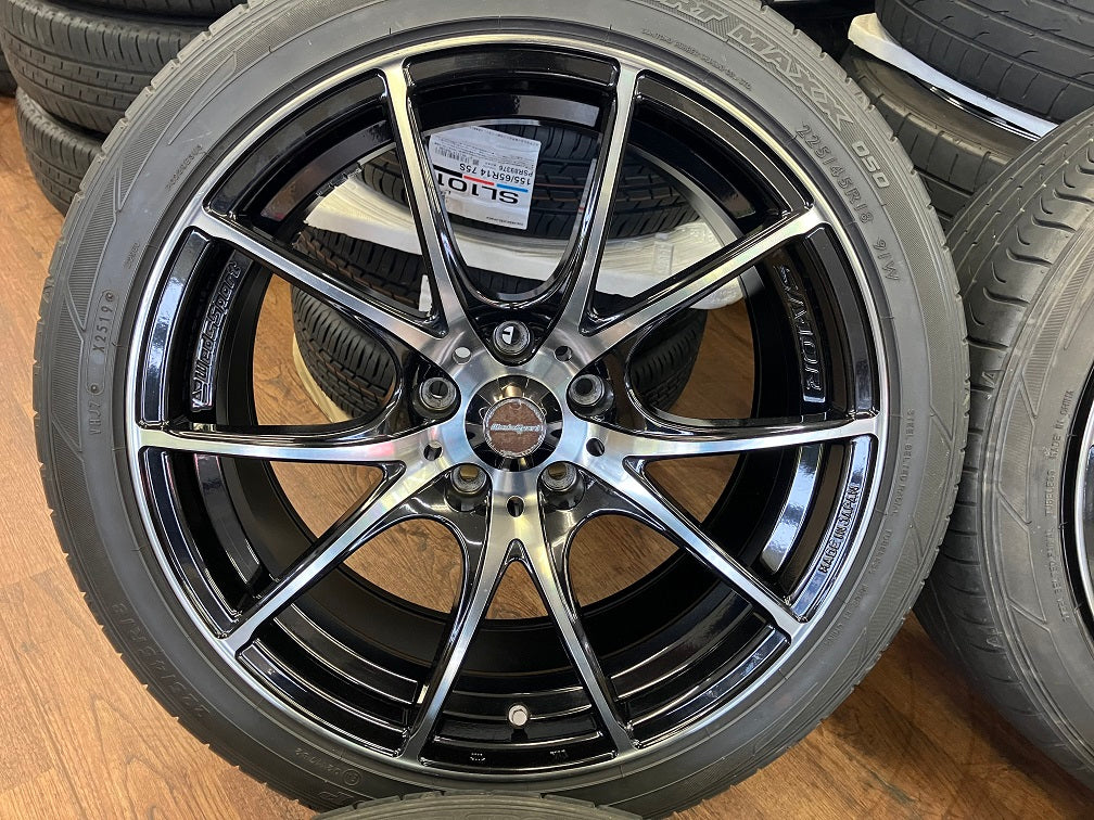 1 ν§ Weds Sport SA-10R ウェッズスポーツ 18in 8.5J+35 114.3/5H