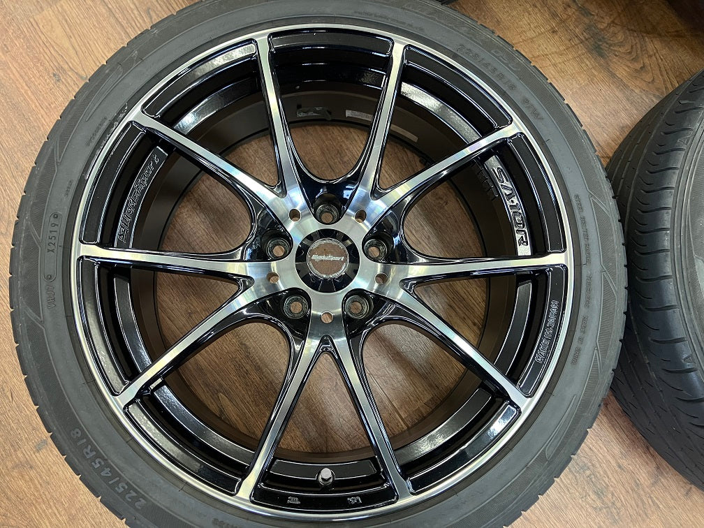 1 ν§ Weds Sport SA-10R ウェッズスポーツ 18in 8.5J+35 114.3/5H