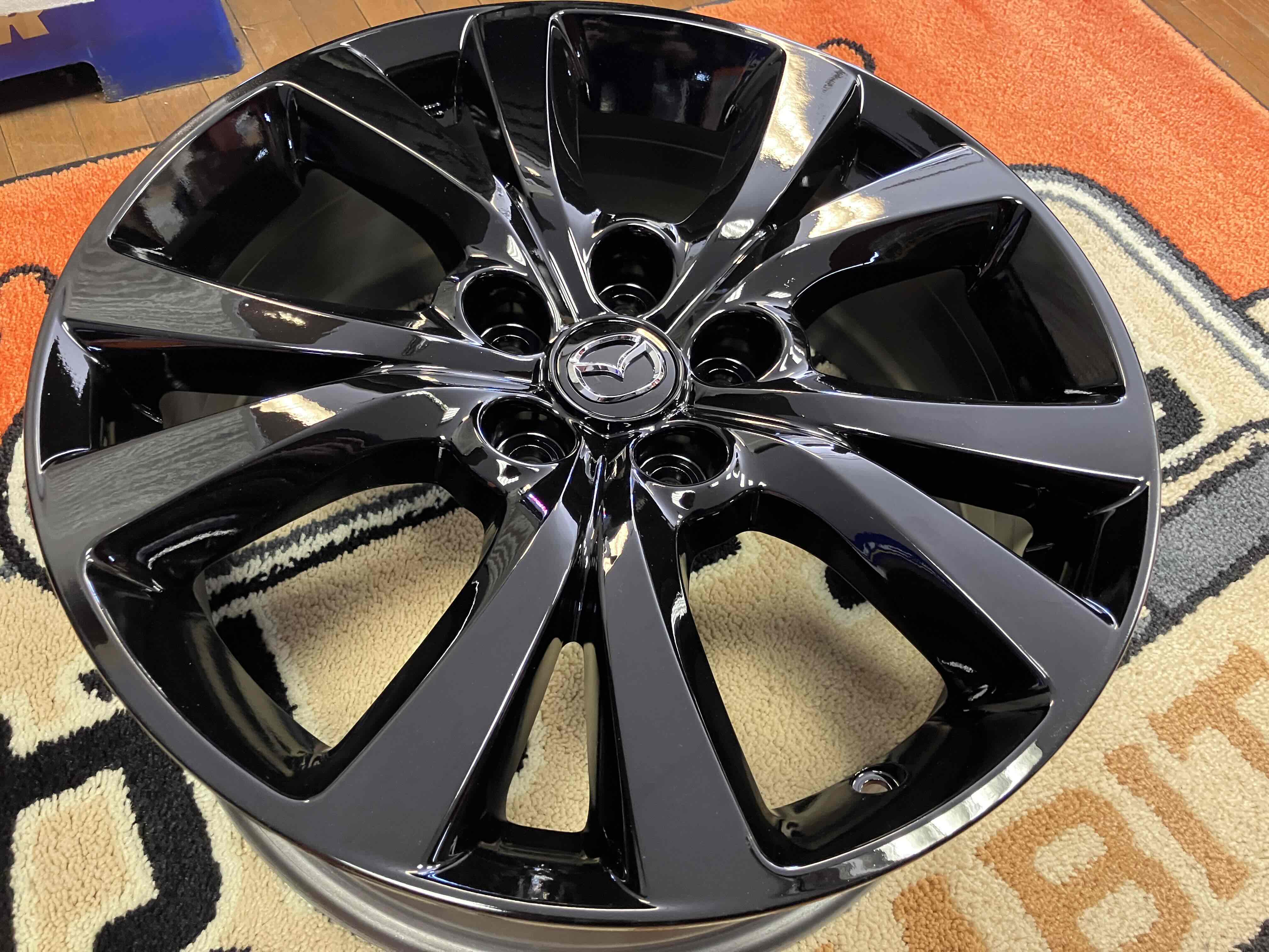 ◇MAZDA CX30純正 18インチ◇グロスブラック塗装◇ホイールのみ4本Set