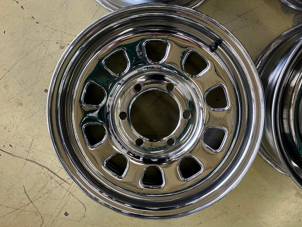 1 ν§ 希少!!メッキ デイトナスチール 16インチ 6.5J+45 139.7/6H