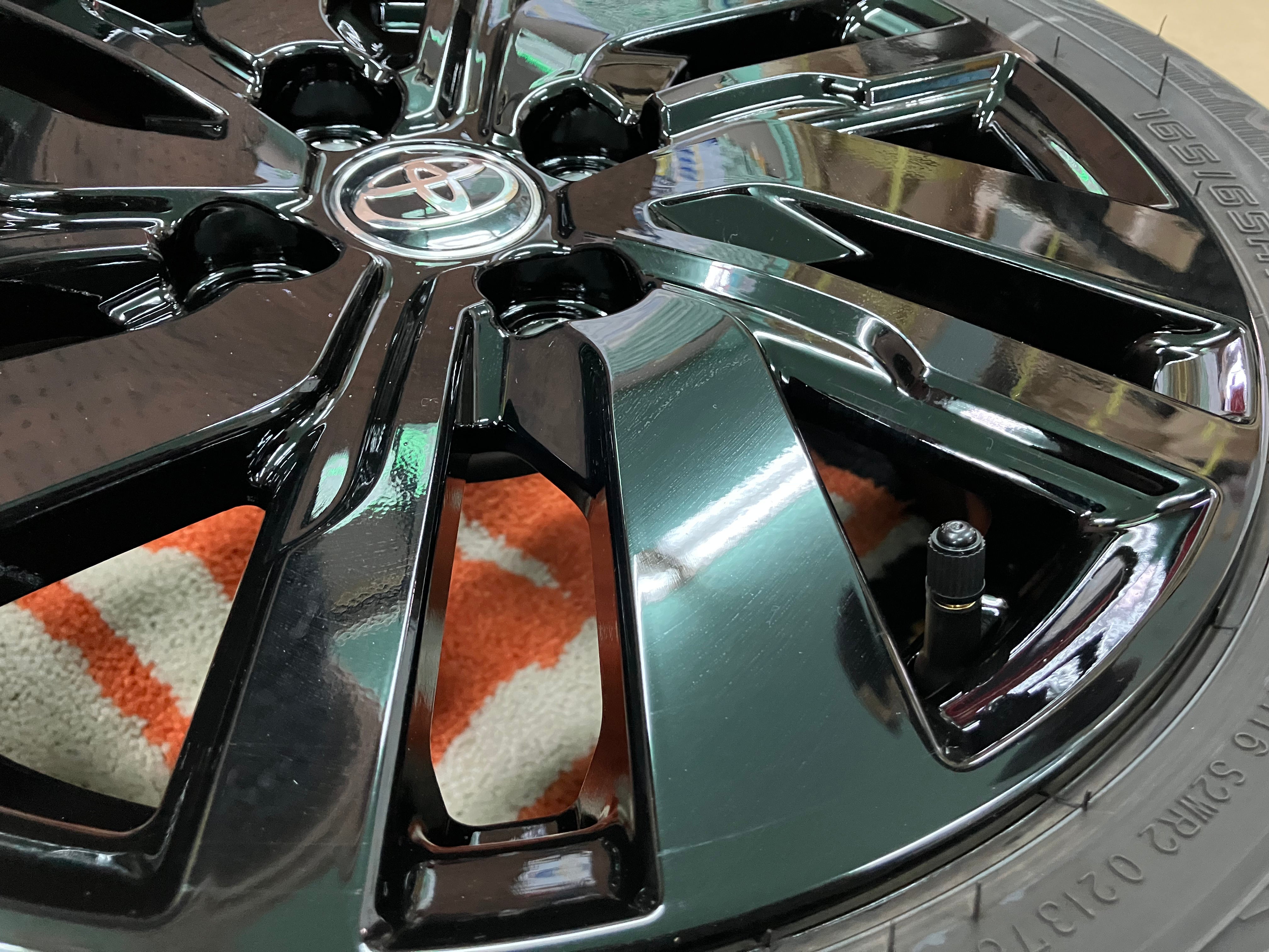 ルーミーカスタムGタイヤ付ホイール【新品同様・価格応談】 ◇仕上げ済み♪トヨタ ルーミー カスタム G 後期 純正◇14インチ 4.5J+
