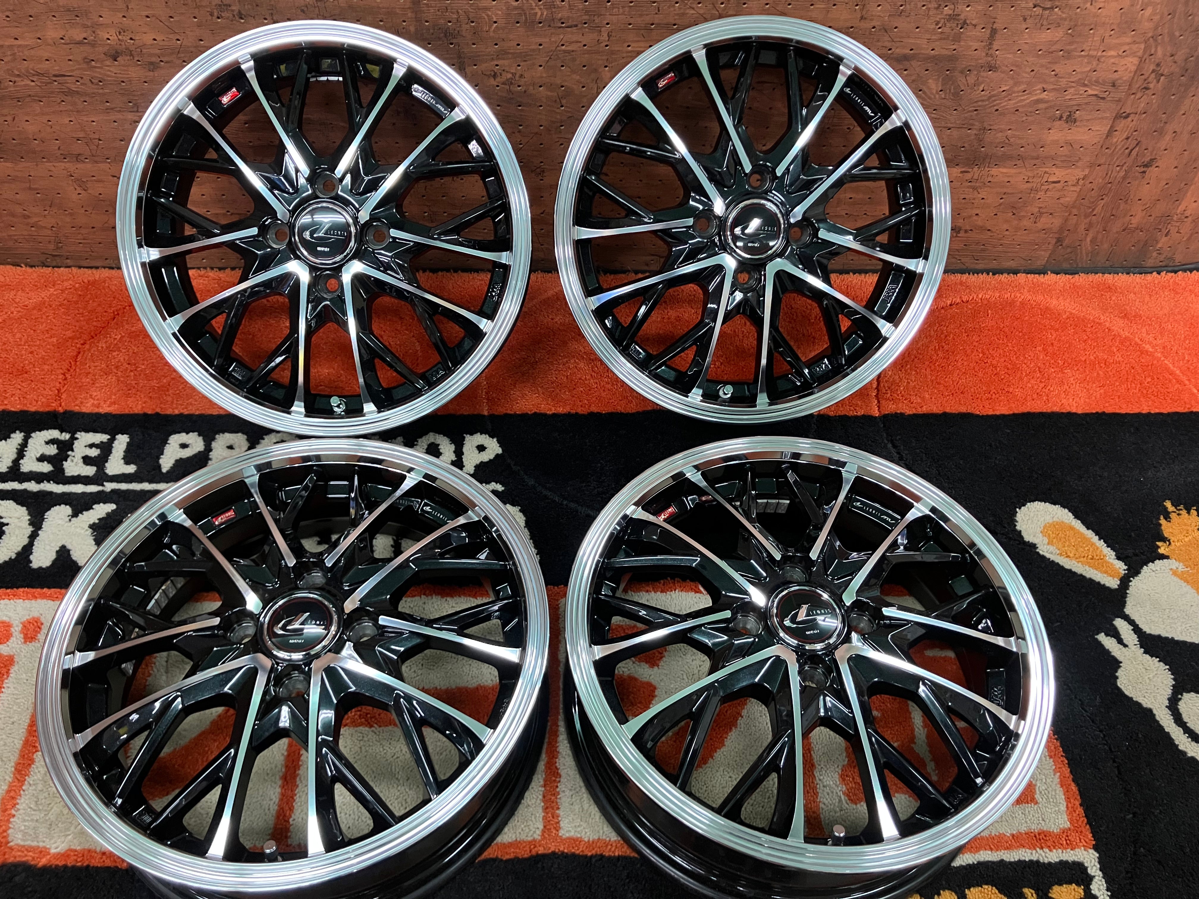 ◇美品!!ホイールのみ4本Set♪ウェッズ レオニス MV◇15インチ 4.5J+