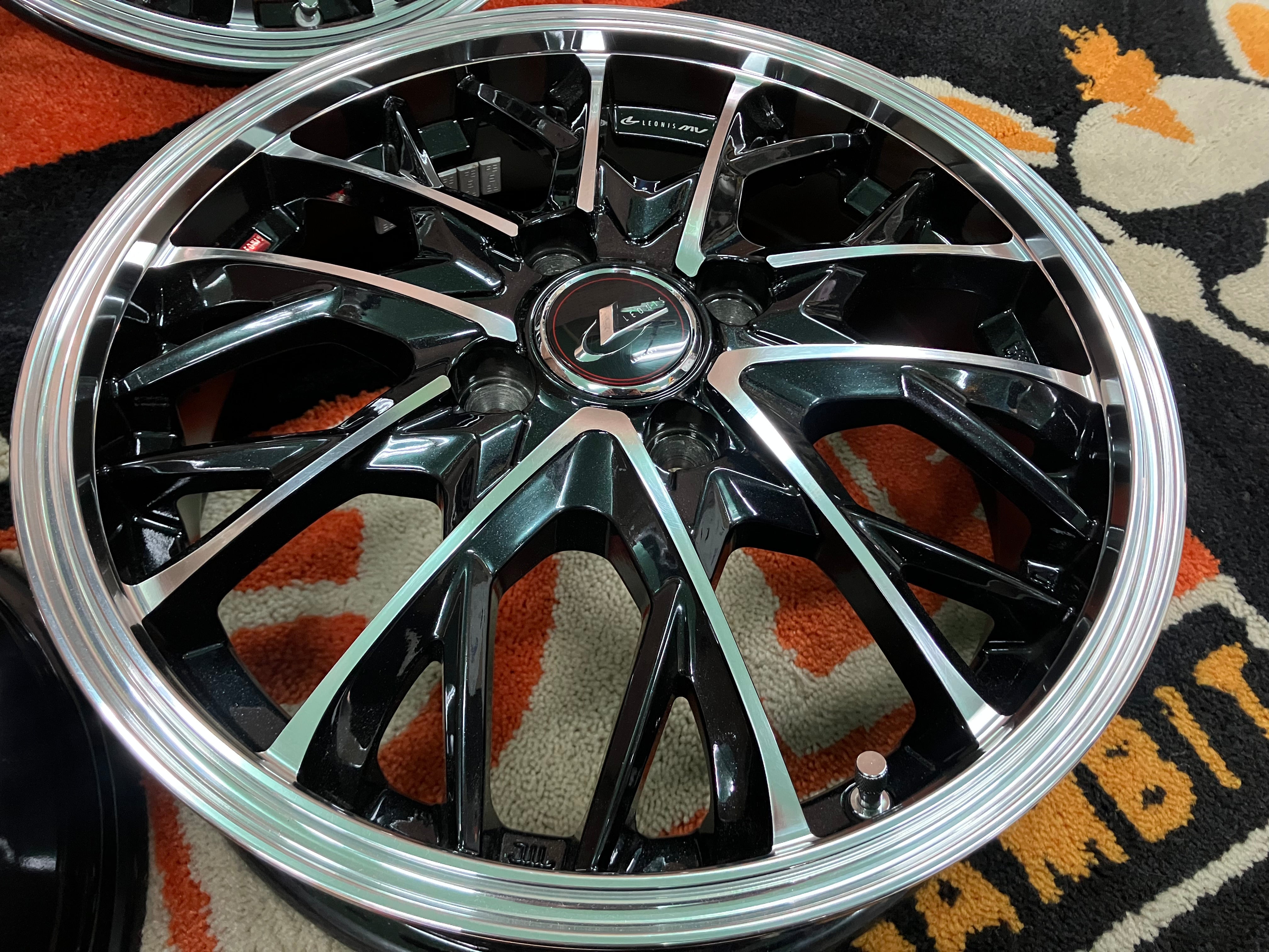 ◇美品!!ホイールのみ4本Set♪ウェッズ レオニス MV◇15インチ 4.5J+