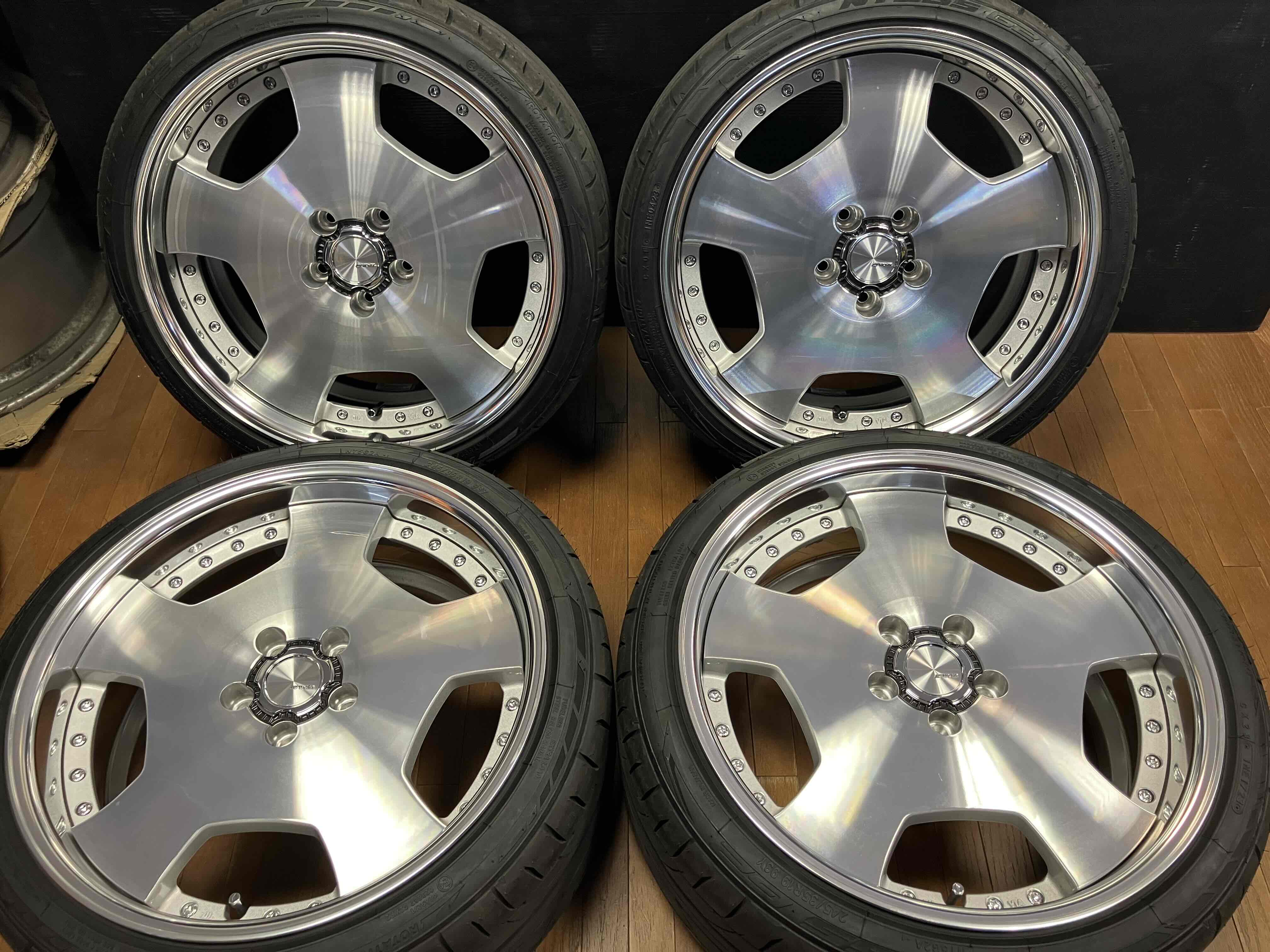 ◇仕上げ済み◇WORK ワーク ランベック LDZ 19インチ 8.5J+40 ＆ 9.5J+