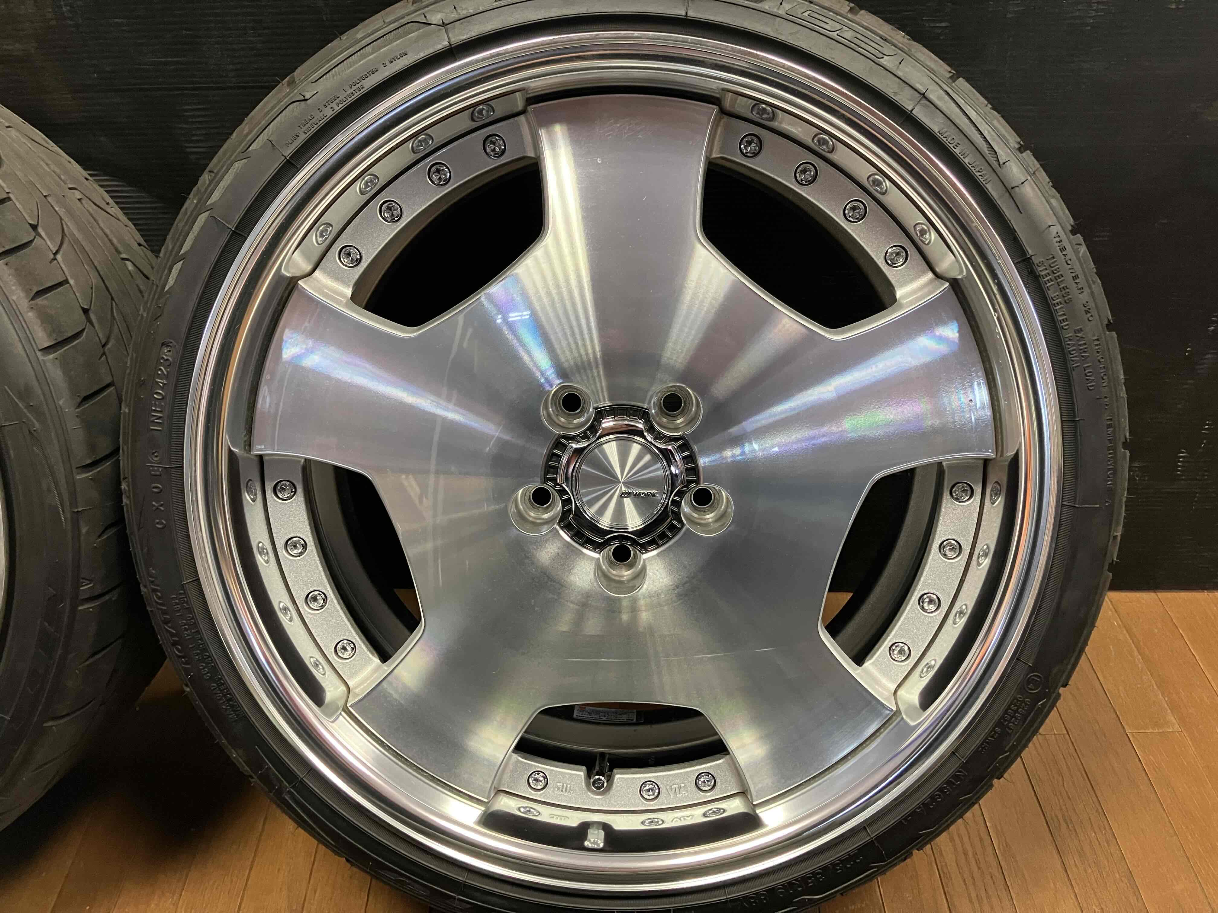 ◇仕上げ済み◇WORK ワーク ランベック LDZ 19インチ 8.5J+40 ＆ 9.5J+