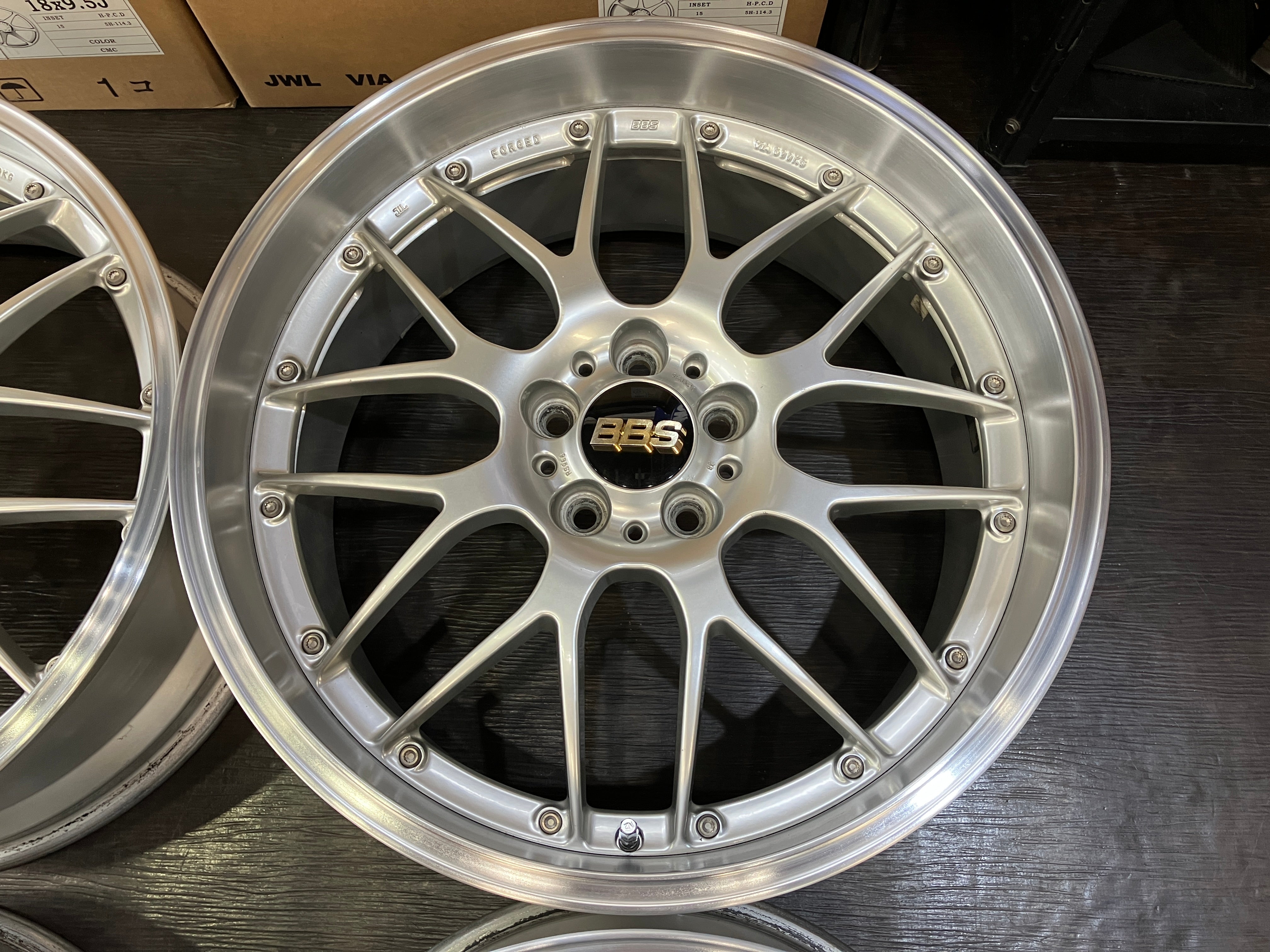 ☆SALE! 高級品! 手直し済! 鍛造 BBS RS-GT RS967 RS968 20インチ