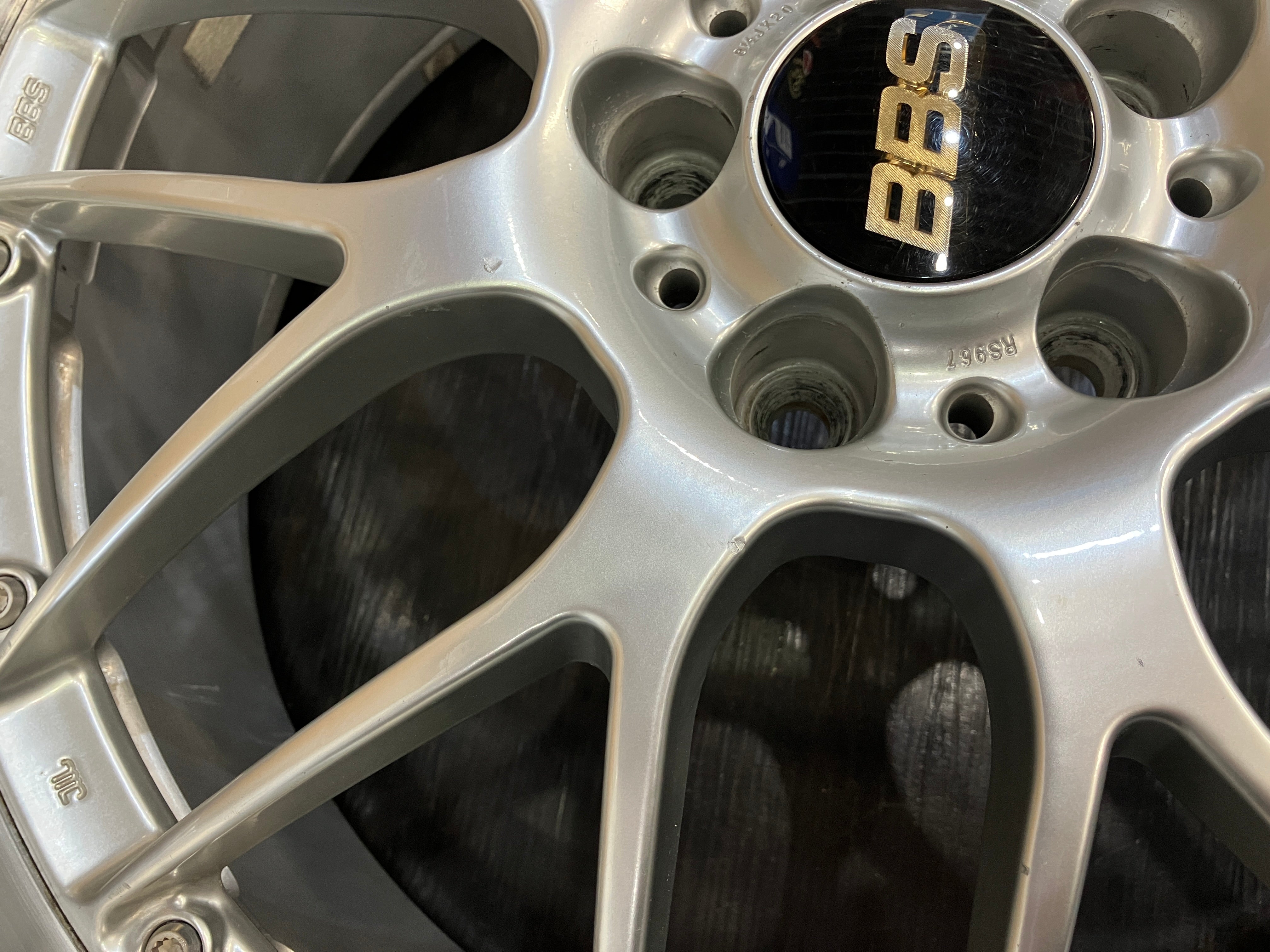 ☆SALE! 高級品! 手直し済! 鍛造 BBS RS-GT RS967 RS968 20インチ