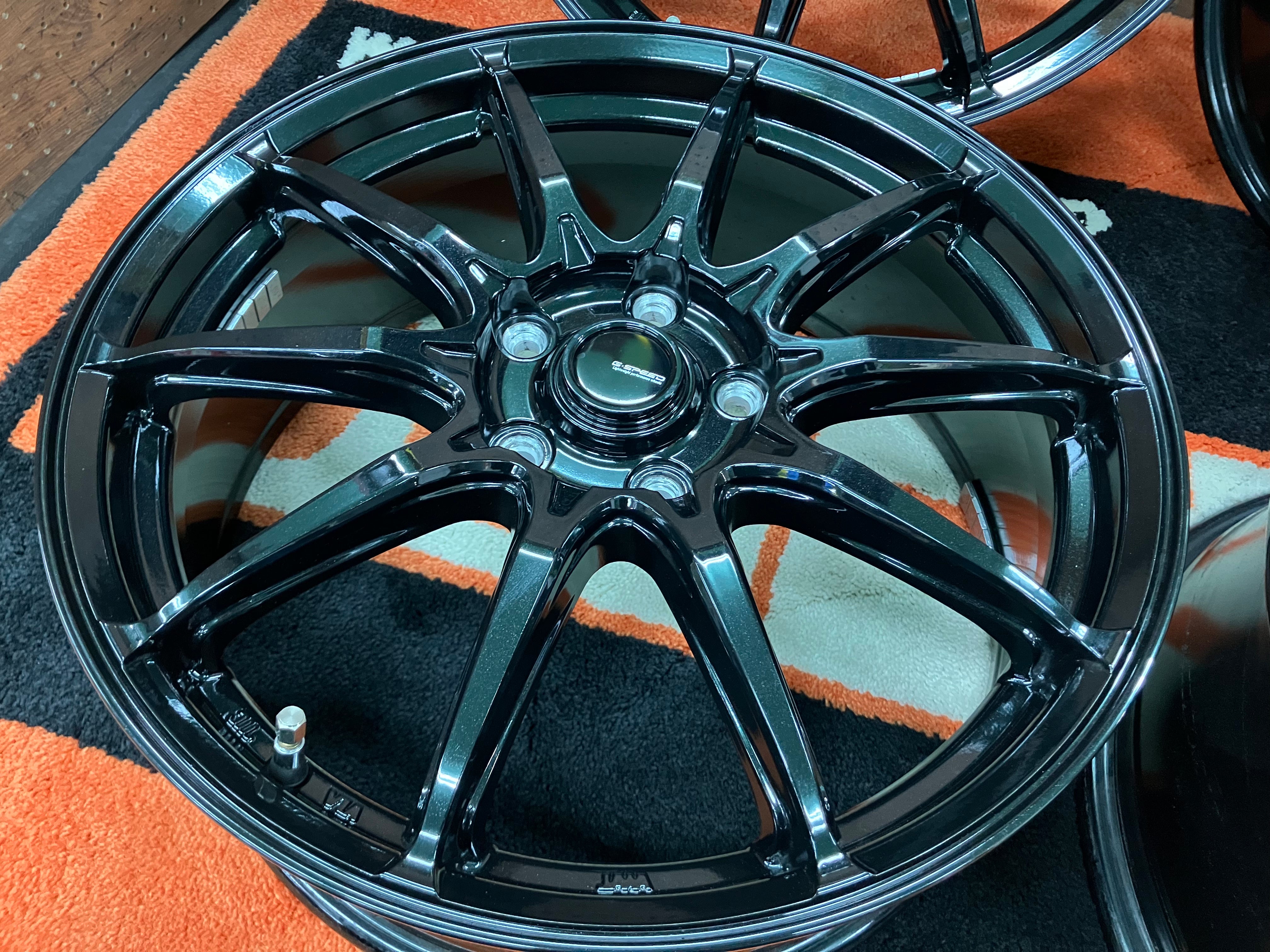 ◇良品ホイール♪4本Set!!G-SPEED G02 G-02◇18インチ 7J+55 114.3