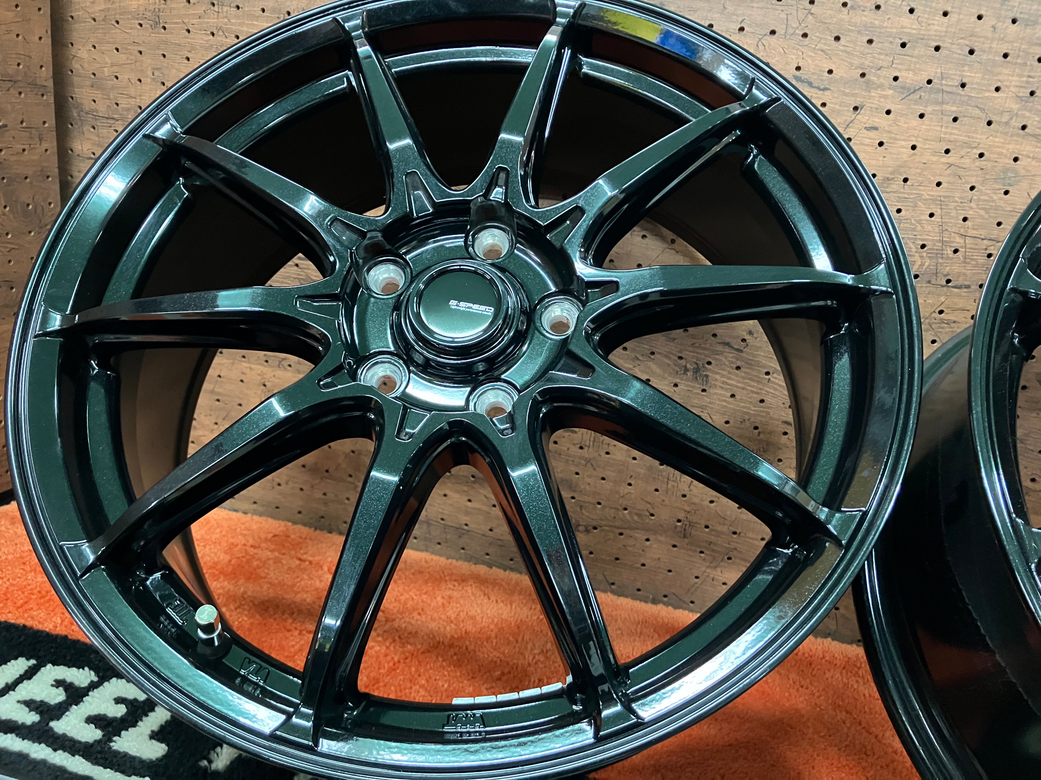 ◇良品ホイール♪4本Set!!G-SPEED G02 G-02◇18インチ 7J+55 114.3