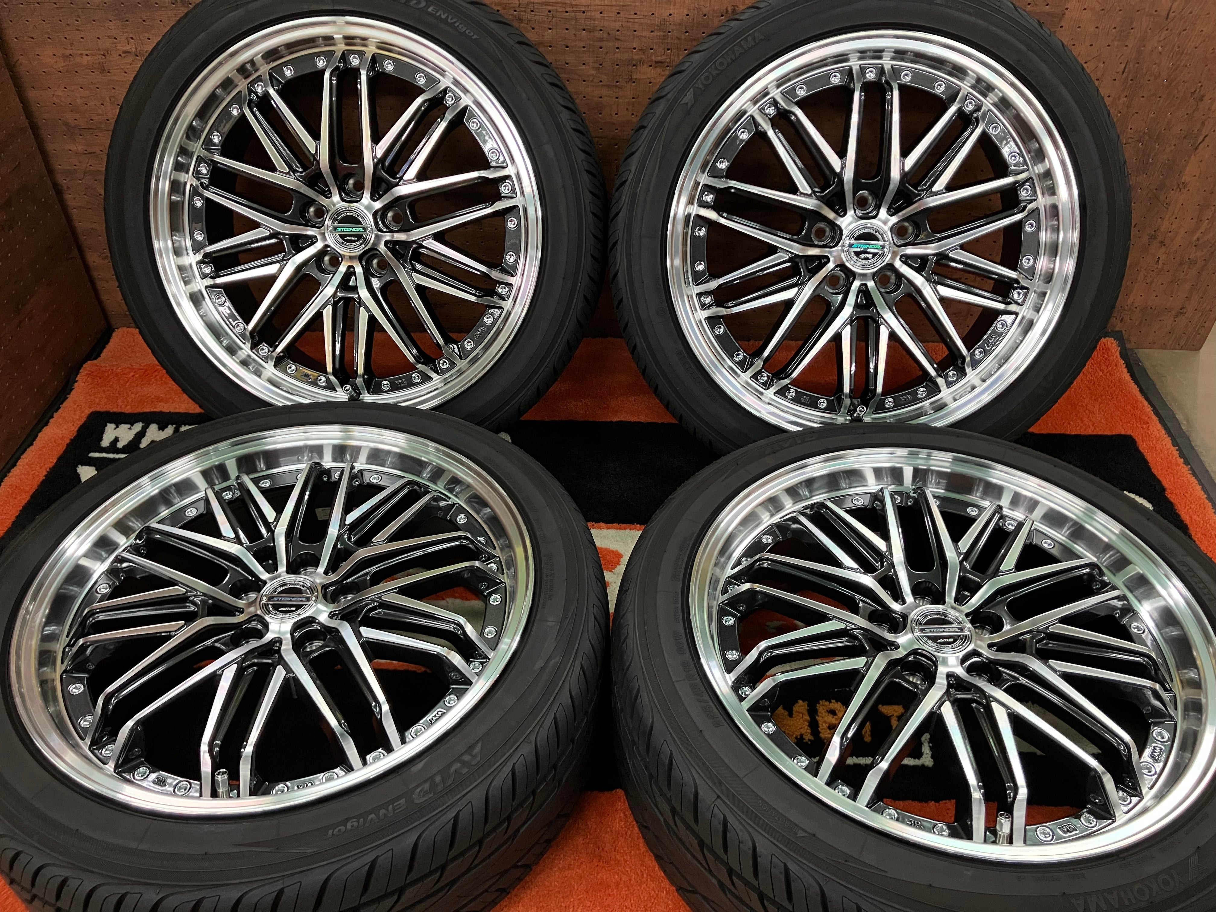 19インチホイール ◇新作即納!!新品ホイール＆中古タイヤSet♪シュタイナー EMX◇19