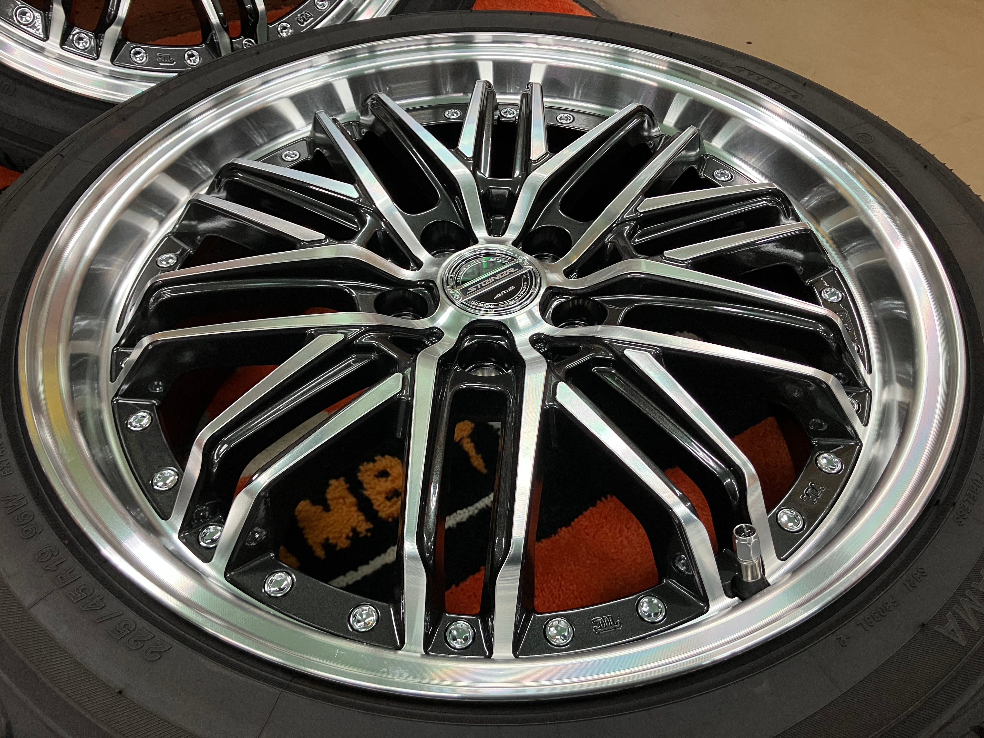 ◇新作即納!!新品ホイール＆中古タイヤSet♪シュタイナー EMX◇19