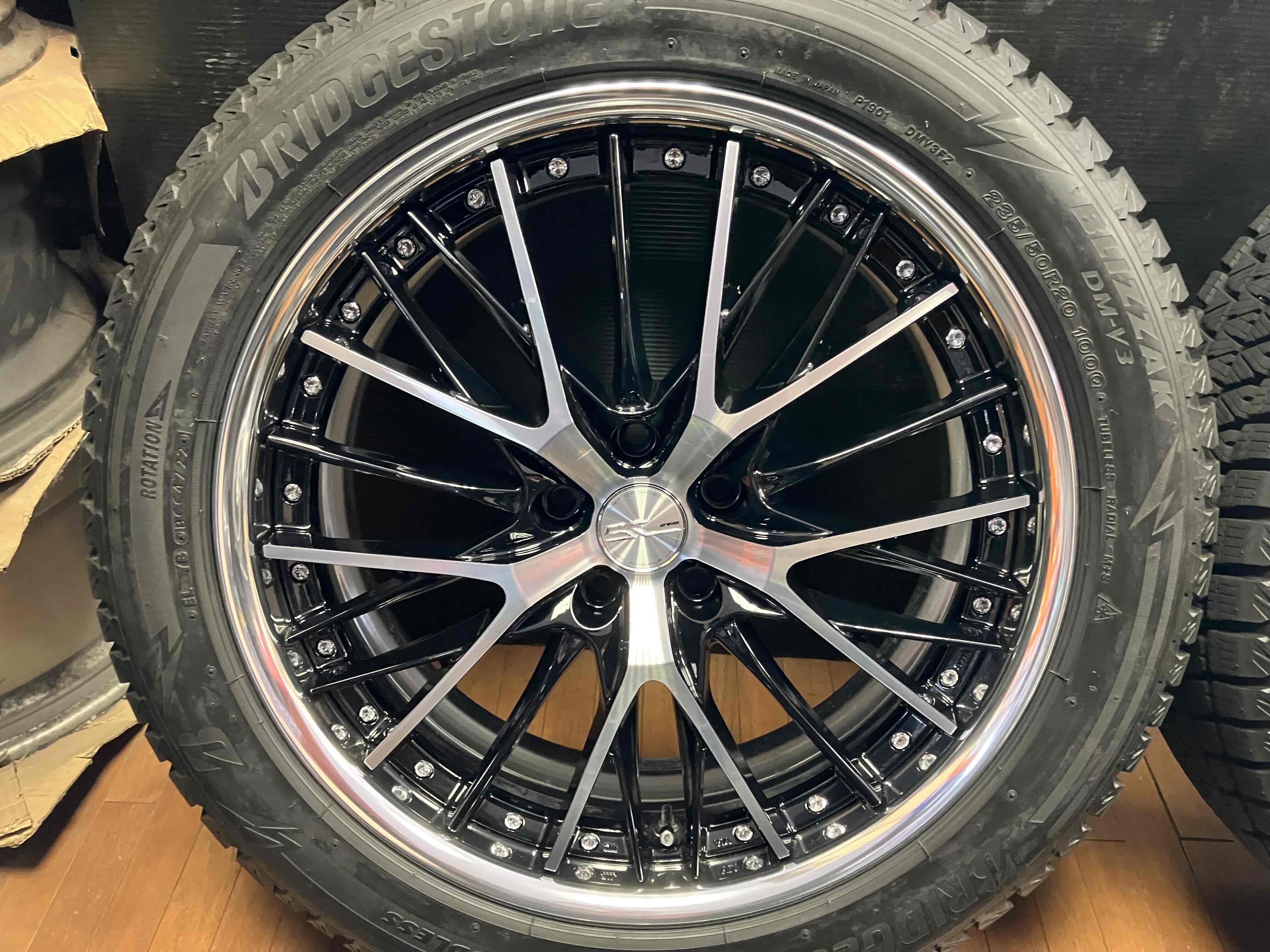 ◇美品!!WORK シュヴァート SG2 20インチ◇8J+45 5H114.3◇ブリザック