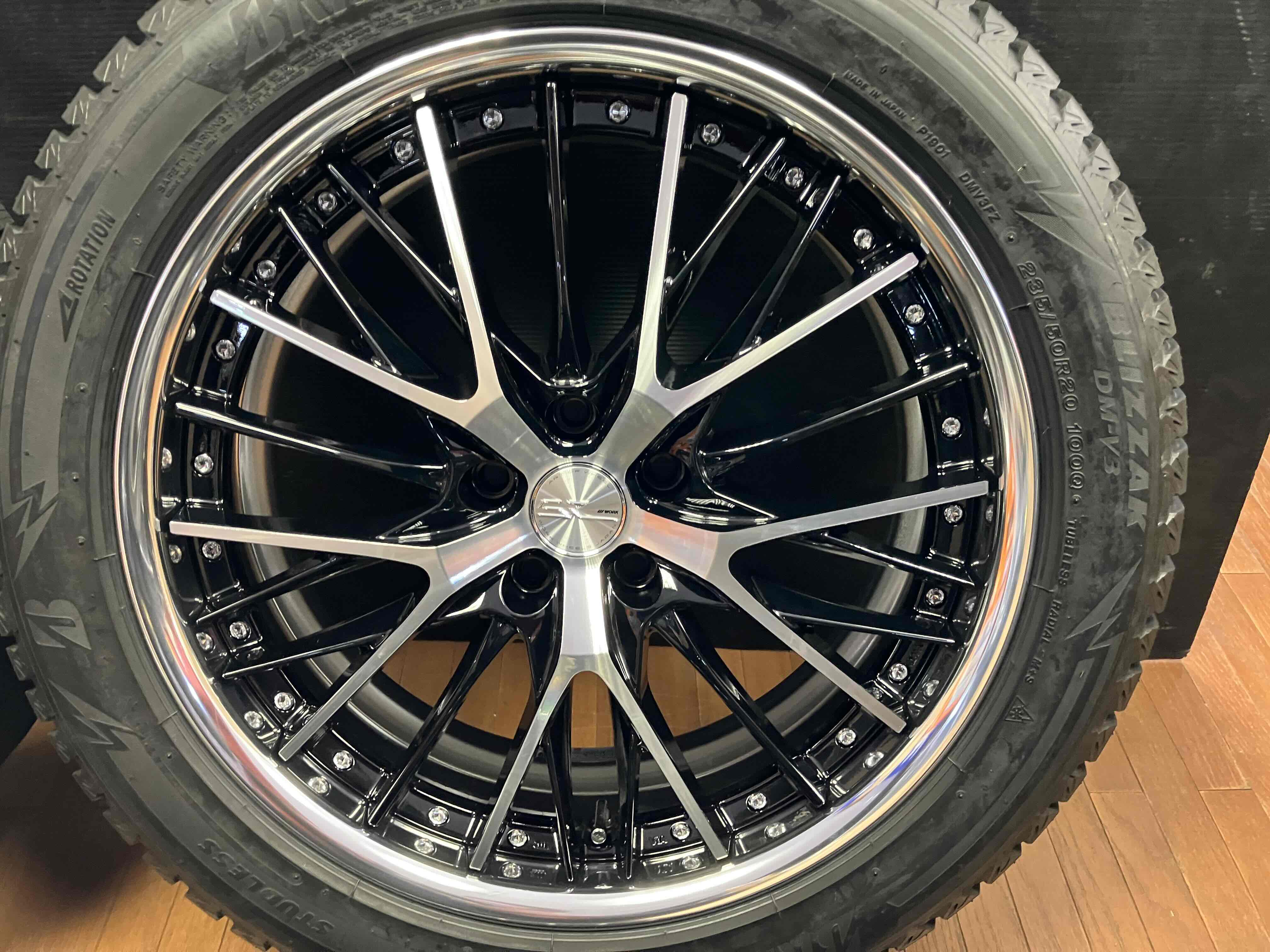 ◇美品!!WORK シュヴァート SG2 20インチ◇8J+45 5H114.3◇ブリザック