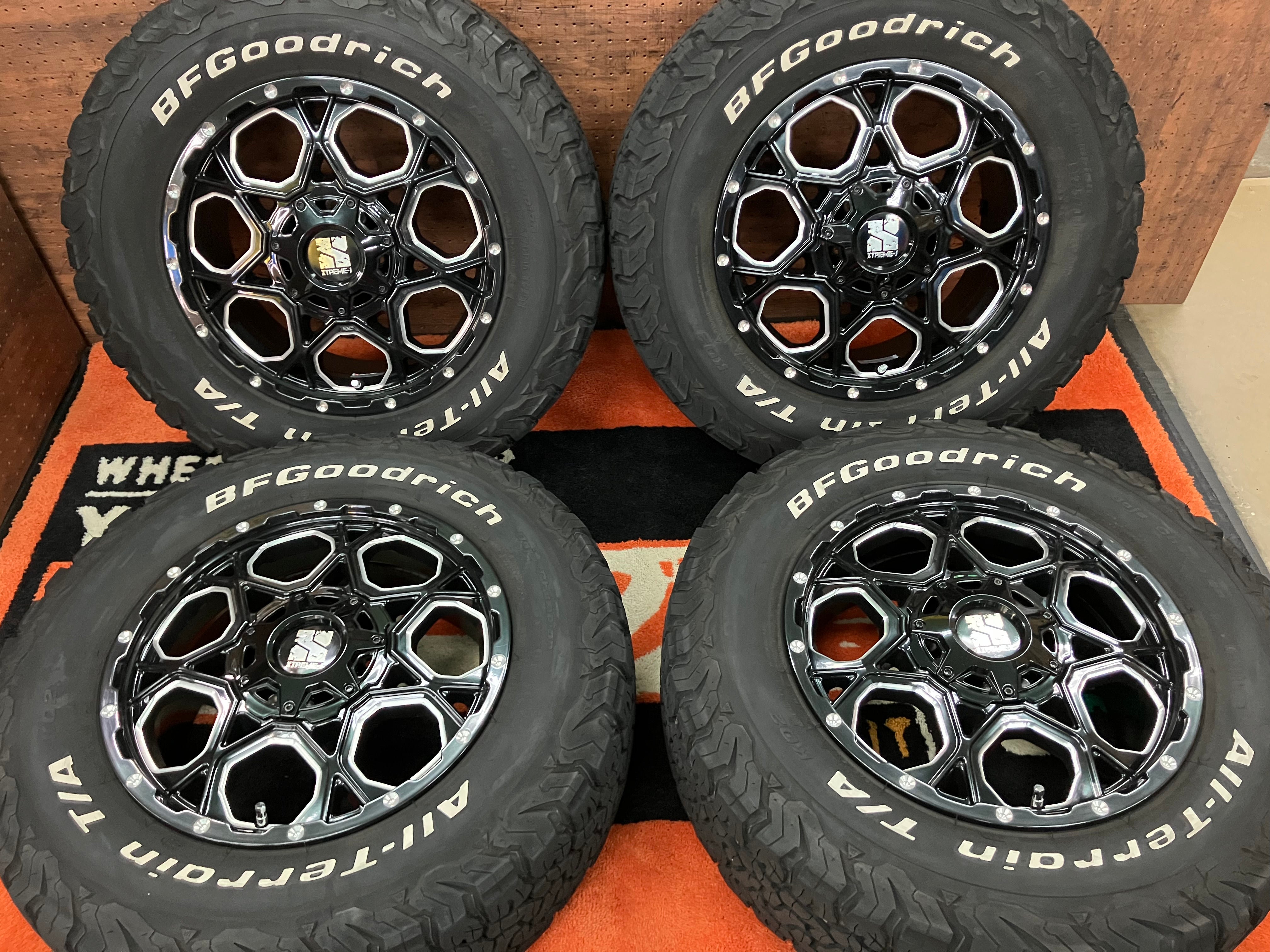 （早い者勝ち！！！）グッドリッチタイヤEXTREME-Jホイール付き！ ◇XTREME JXJ06◇エクストリームJ◇16インチ 7J+50 100.114.3-5H◇BFG