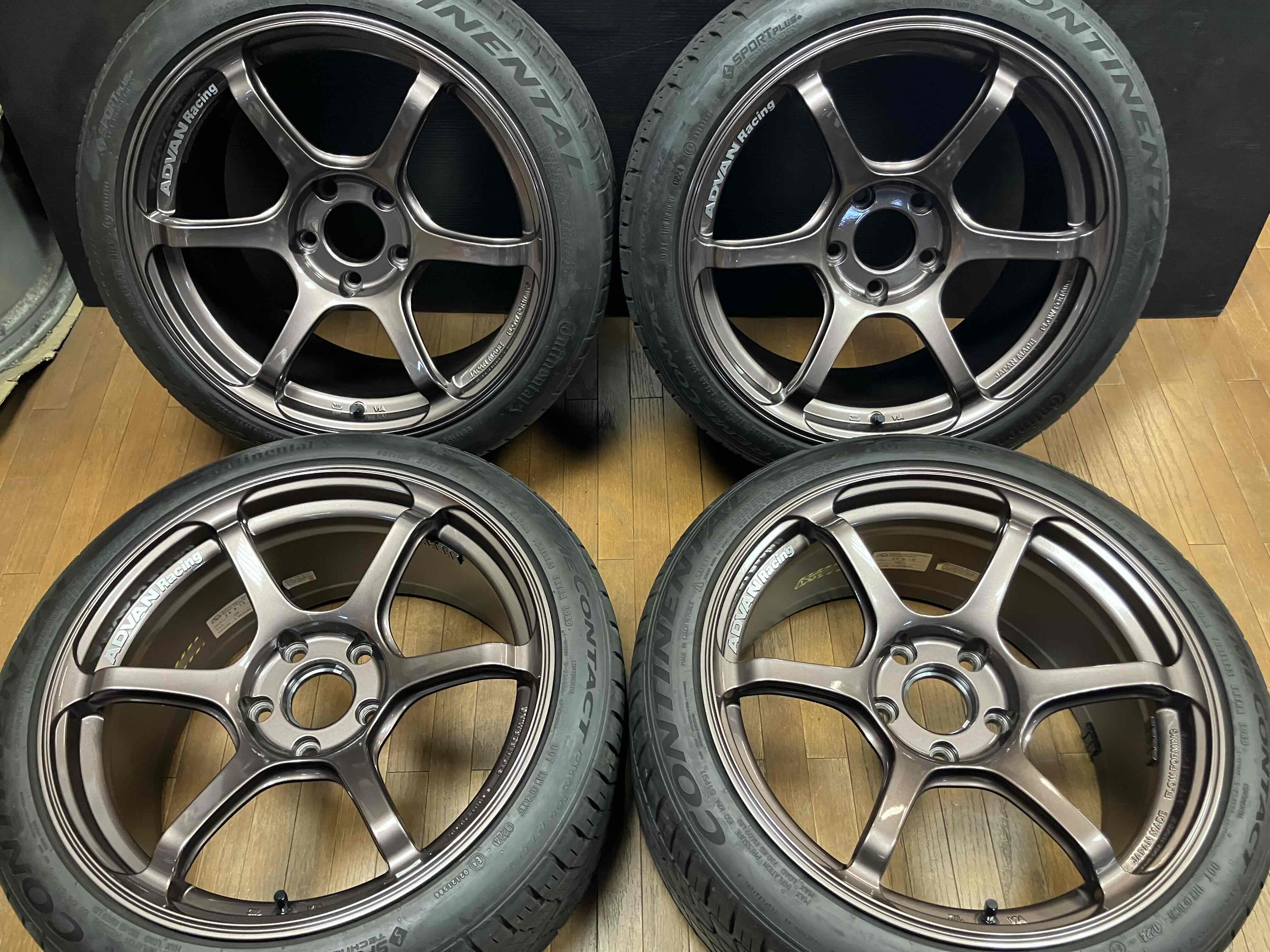 ◇シビック タイプR用 YOKOHAMA アドバン RG4 18インチ ブロンズ◇9.5J