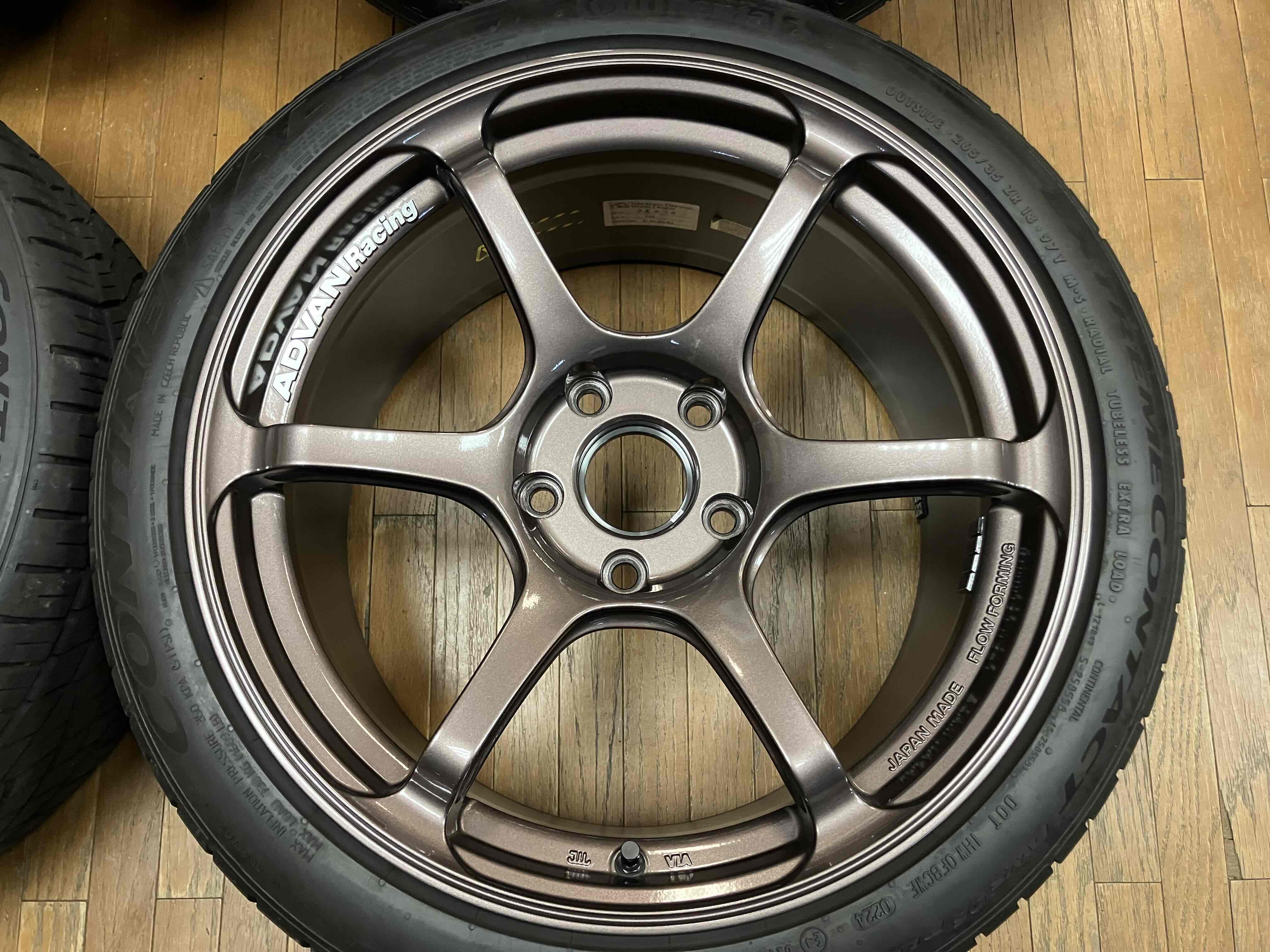 ◇シビック タイプR用 YOKOHAMA アドバン RG4 18インチ ブロンズ◇9.5J
