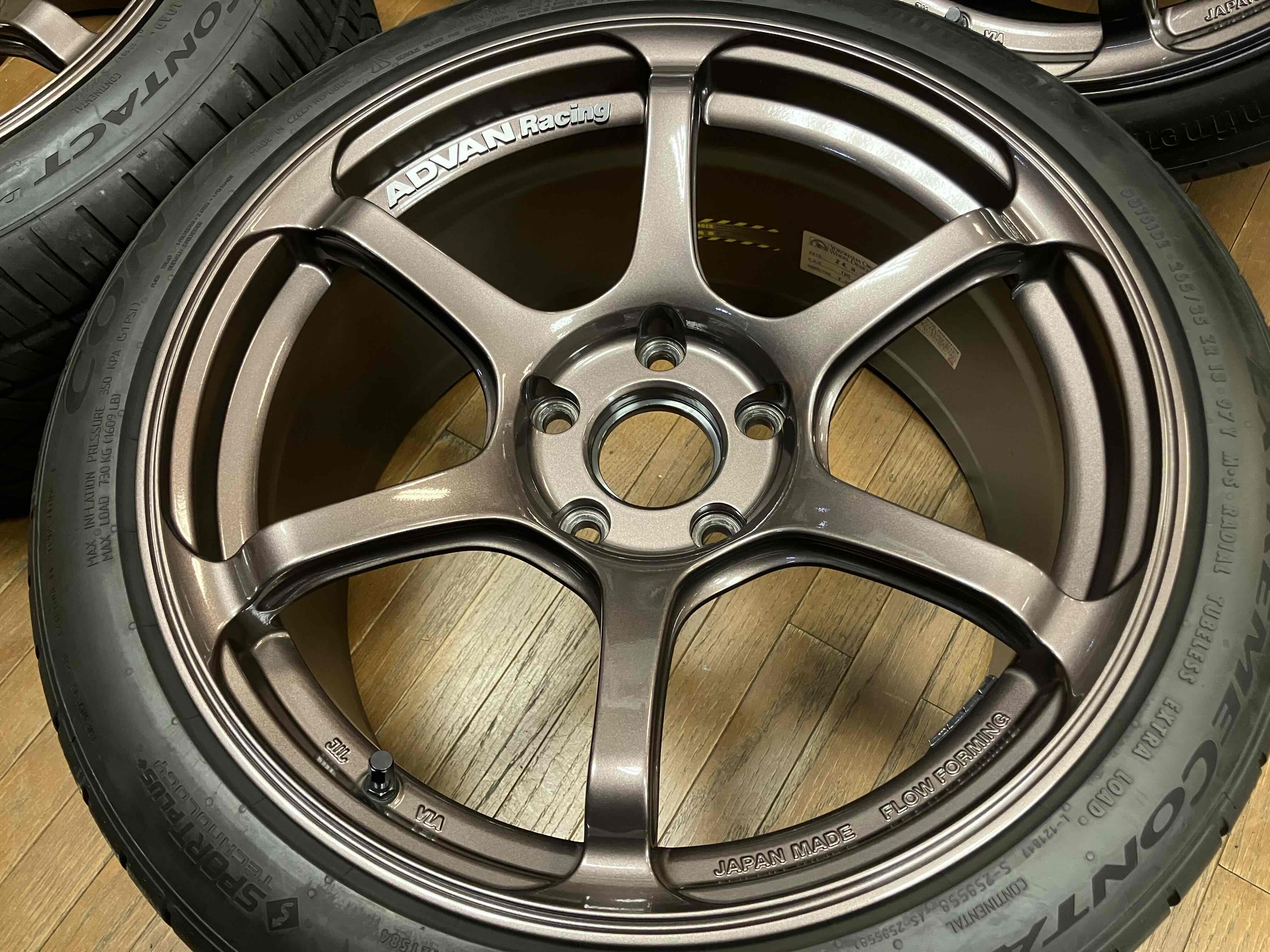 ◇シビック タイプR用 YOKOHAMA アドバン RG4 18インチ ブロンズ◇9.5J