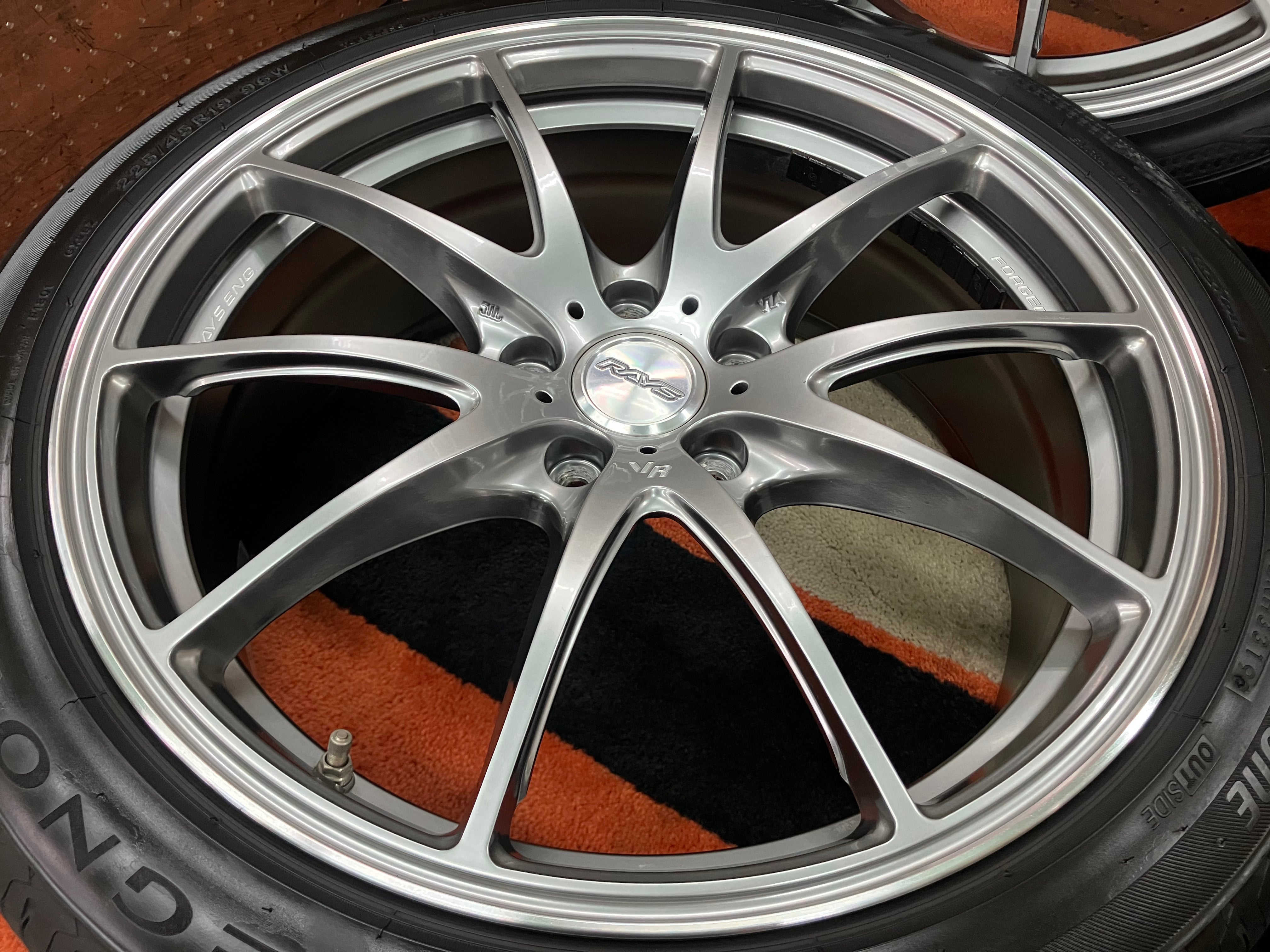 ◇絶版 鍛造ホイール レイズ ボルクレーシング G25◇19インチ 8J+48 ◇絶版 鍛造ホイール レイズ ボルクレーシング G25◇19インチ 8J+48