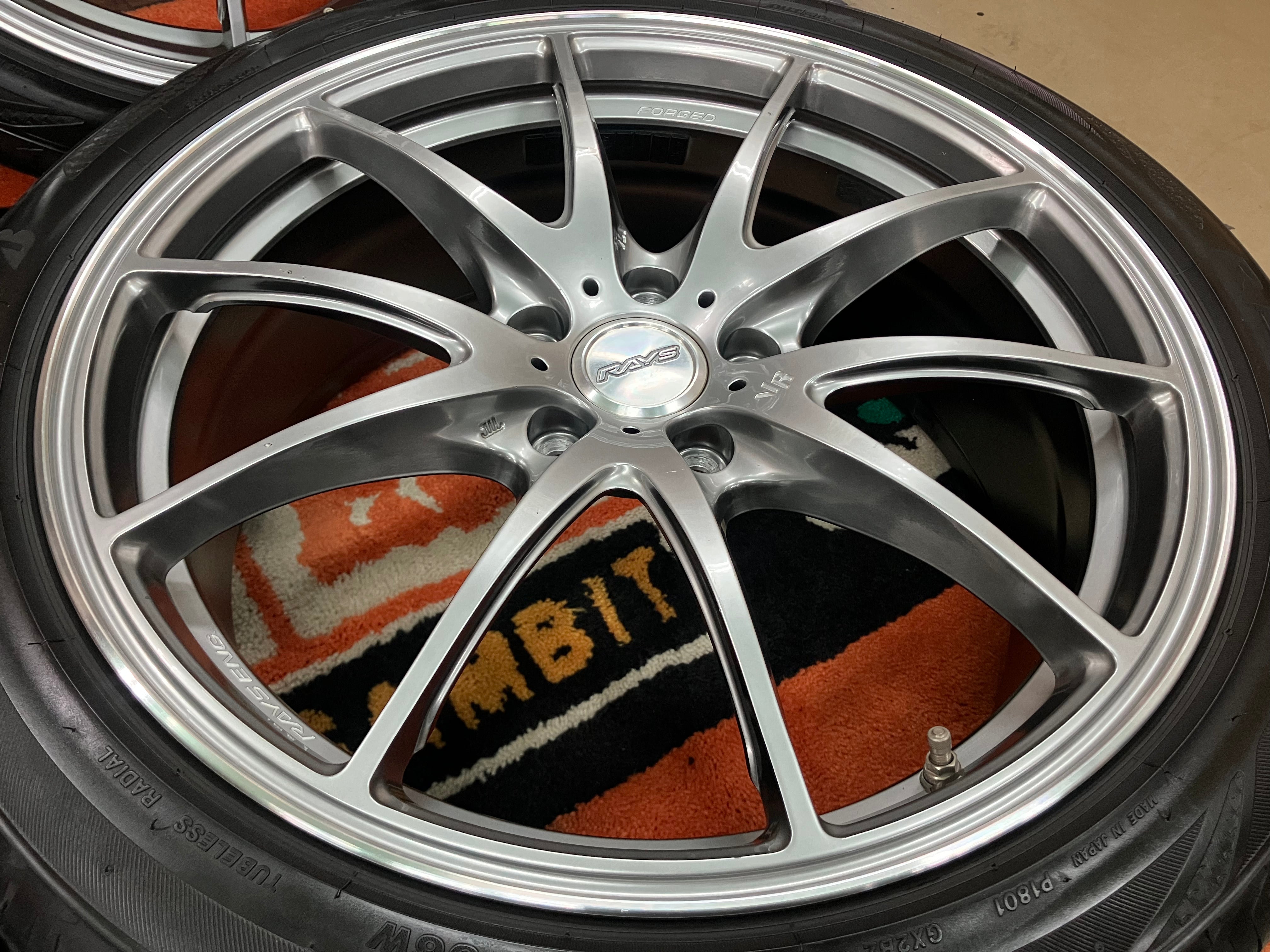 ◇絶版 鍛造ホイール レイズ ボルクレーシング G25◇19インチ 8J+48