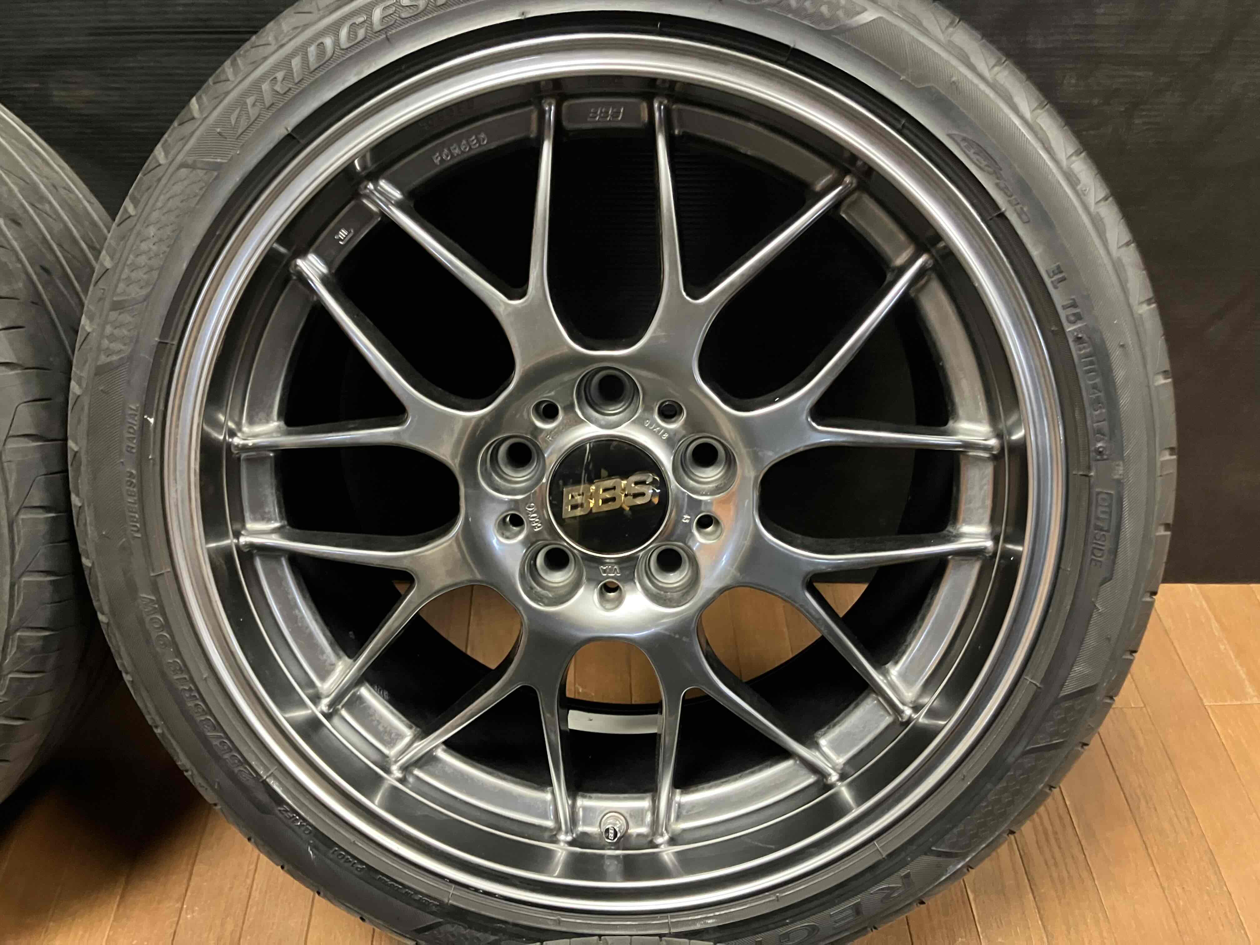 ○状態良品BBS RG734 18インチ 8.5J+38 120 5H 軽量 ホイール 艶