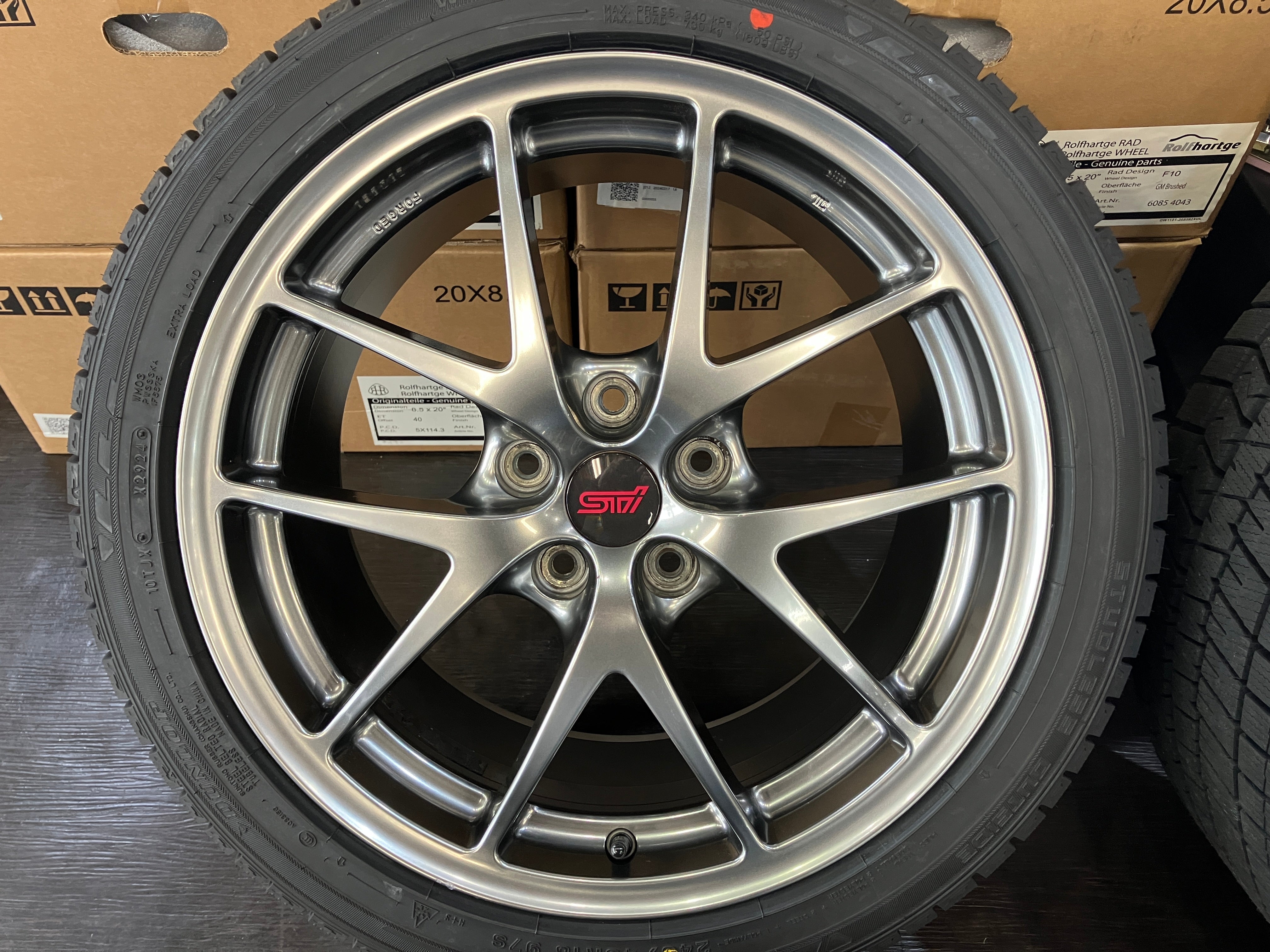 ☆SALE! 仕上済良品! WRX STI純正 BBS鍛造 FORGED 18インチ 8.5J ET55