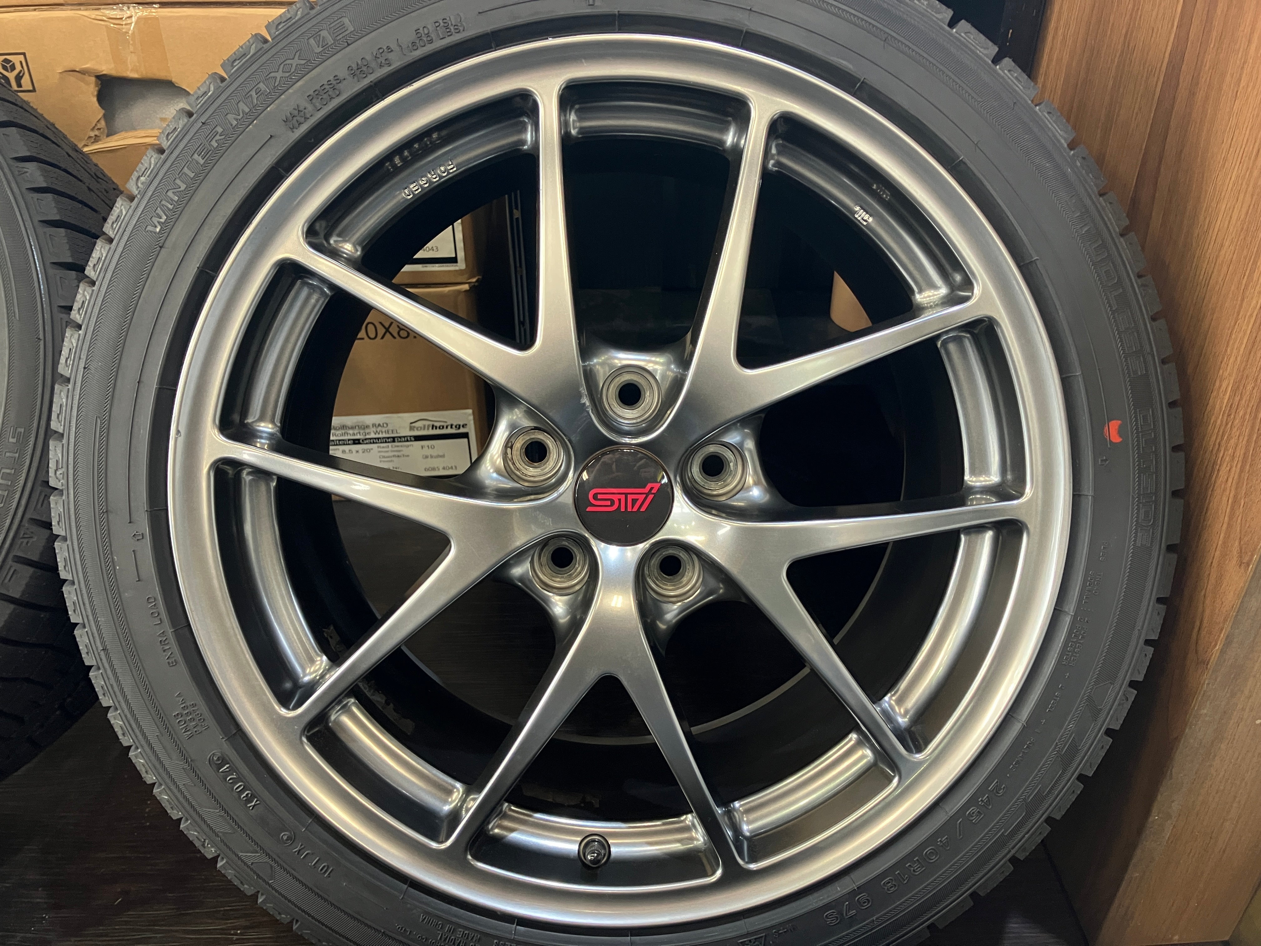 ☆SALE! 仕上済良品! WRX STI純正 BBS鍛造 FORGED 18インチ 8.5J ET55