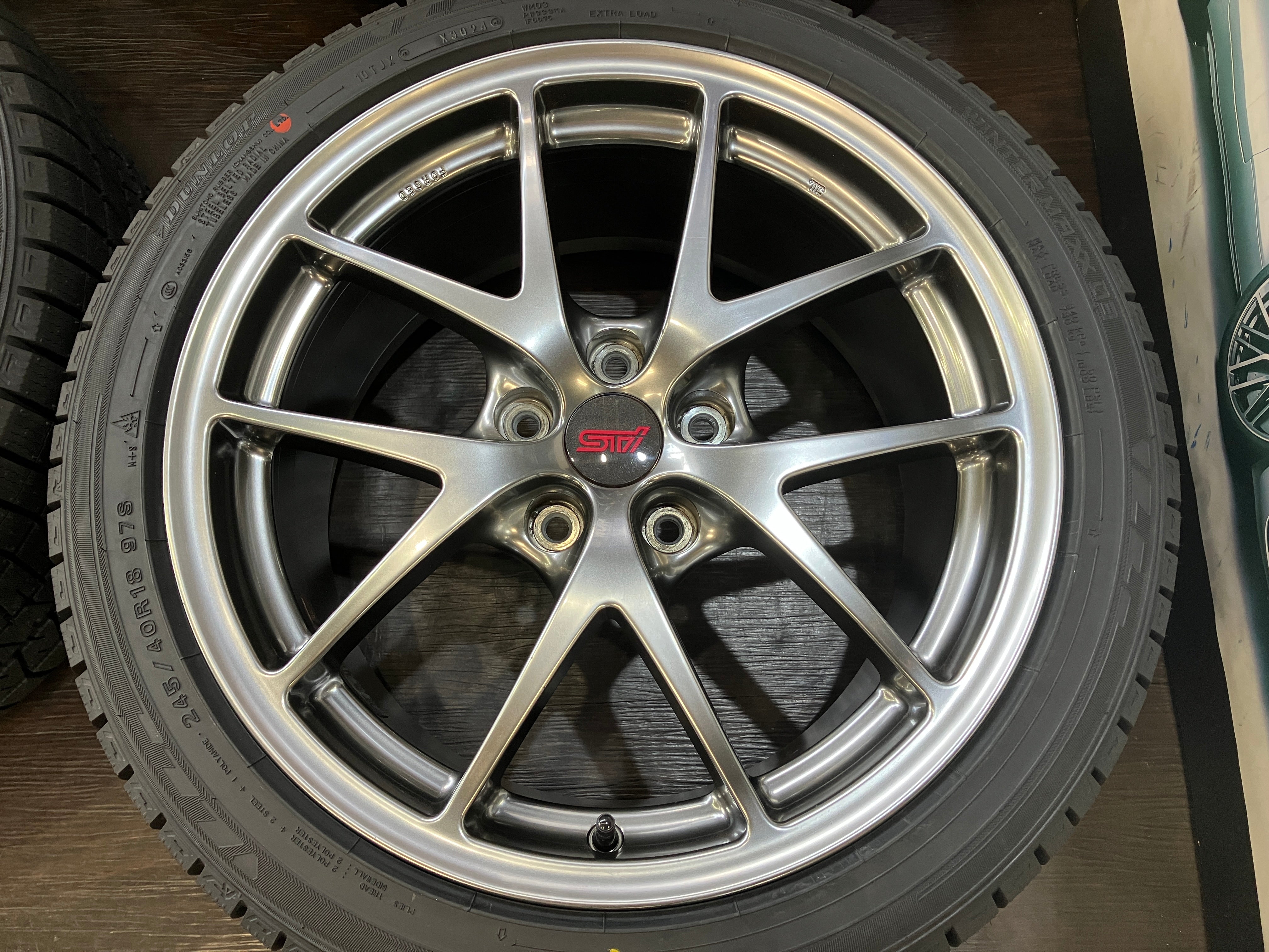 ☆SALE! 仕上済良品! WRX STI純正 BBS鍛造 FORGED 18インチ 8.5J ET55